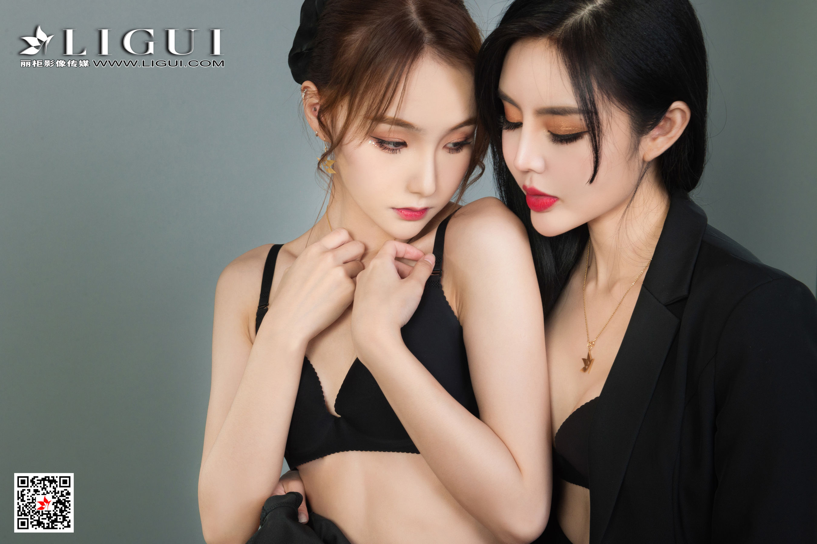 [丽柜Ligui] 网络丽人 Model 凉儿&心心/(87P)