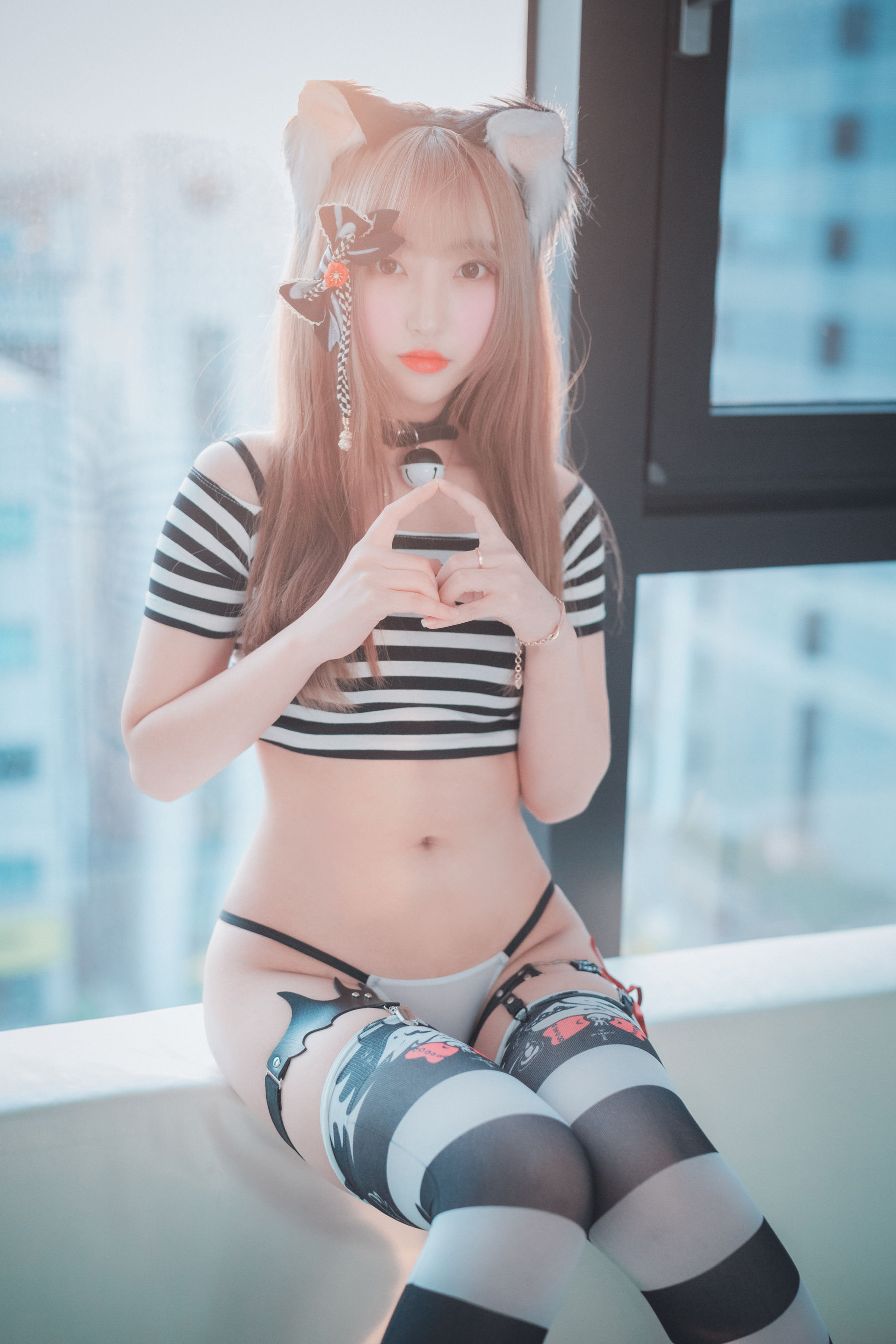 [DJAWA]  Hanari - Catgirl in Stripes/(91P)