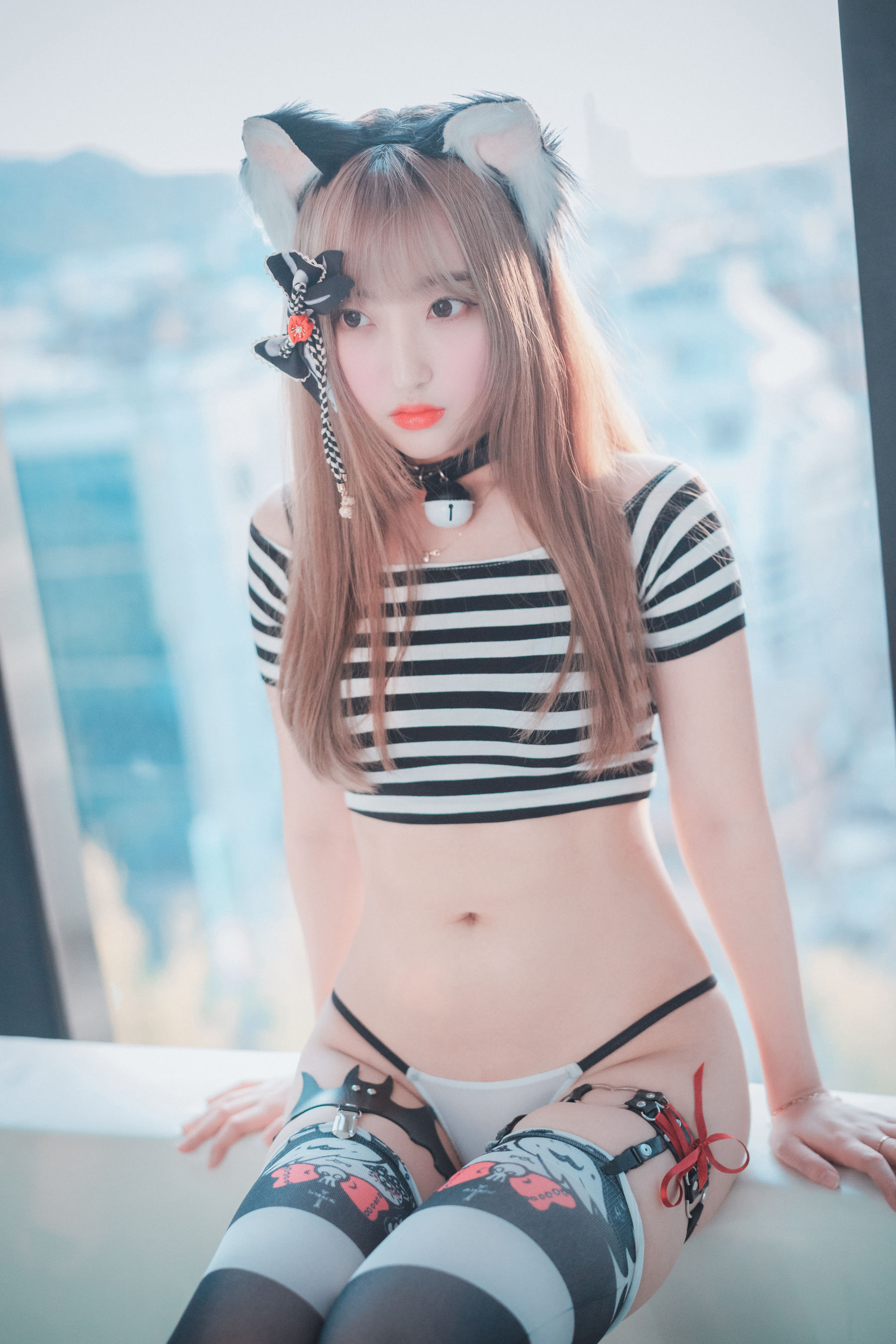 [DJAWA]  Hanari - Catgirl in Stripes/(91P)