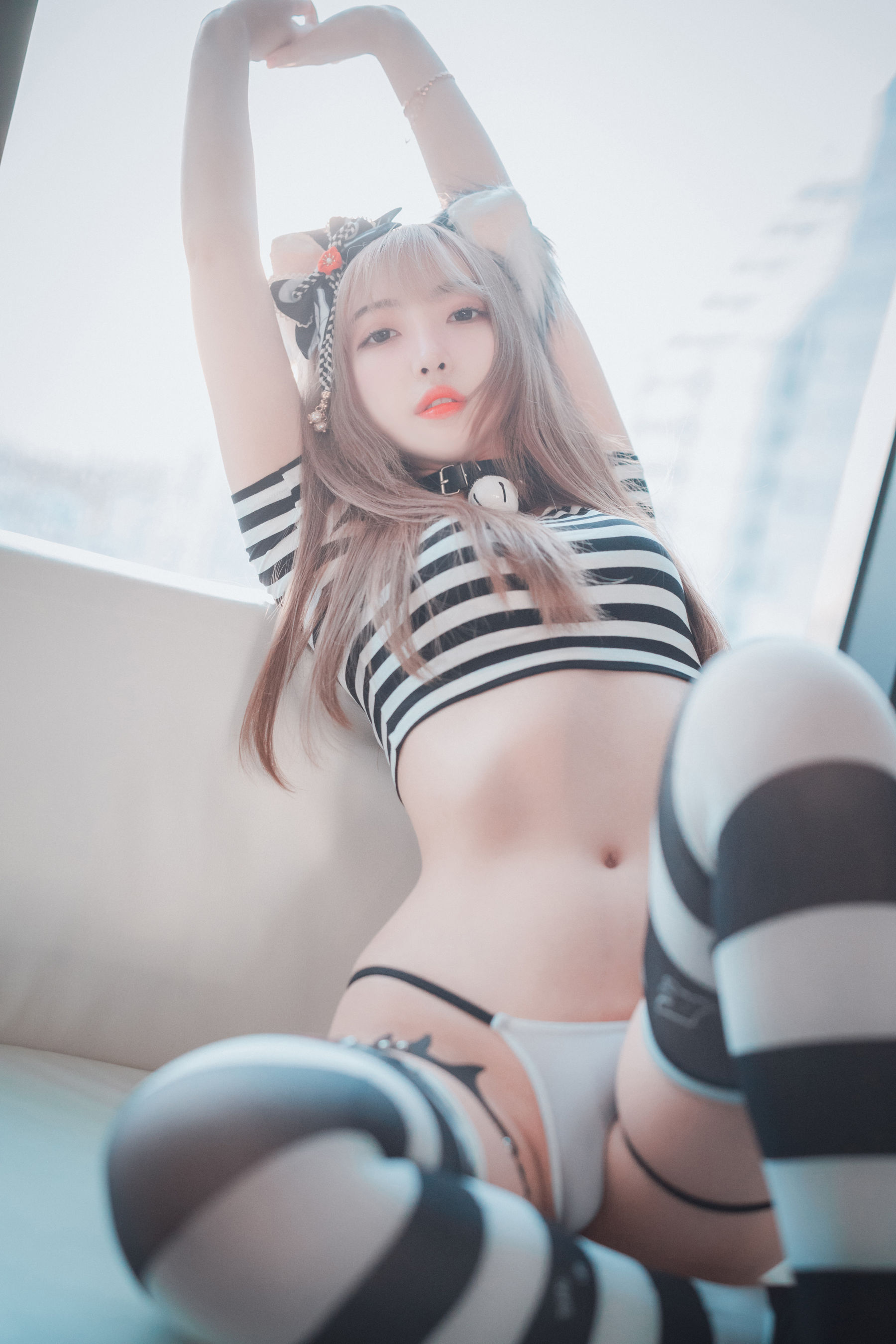 [DJAWA]  Hanari - Catgirl in Stripes/(91P)