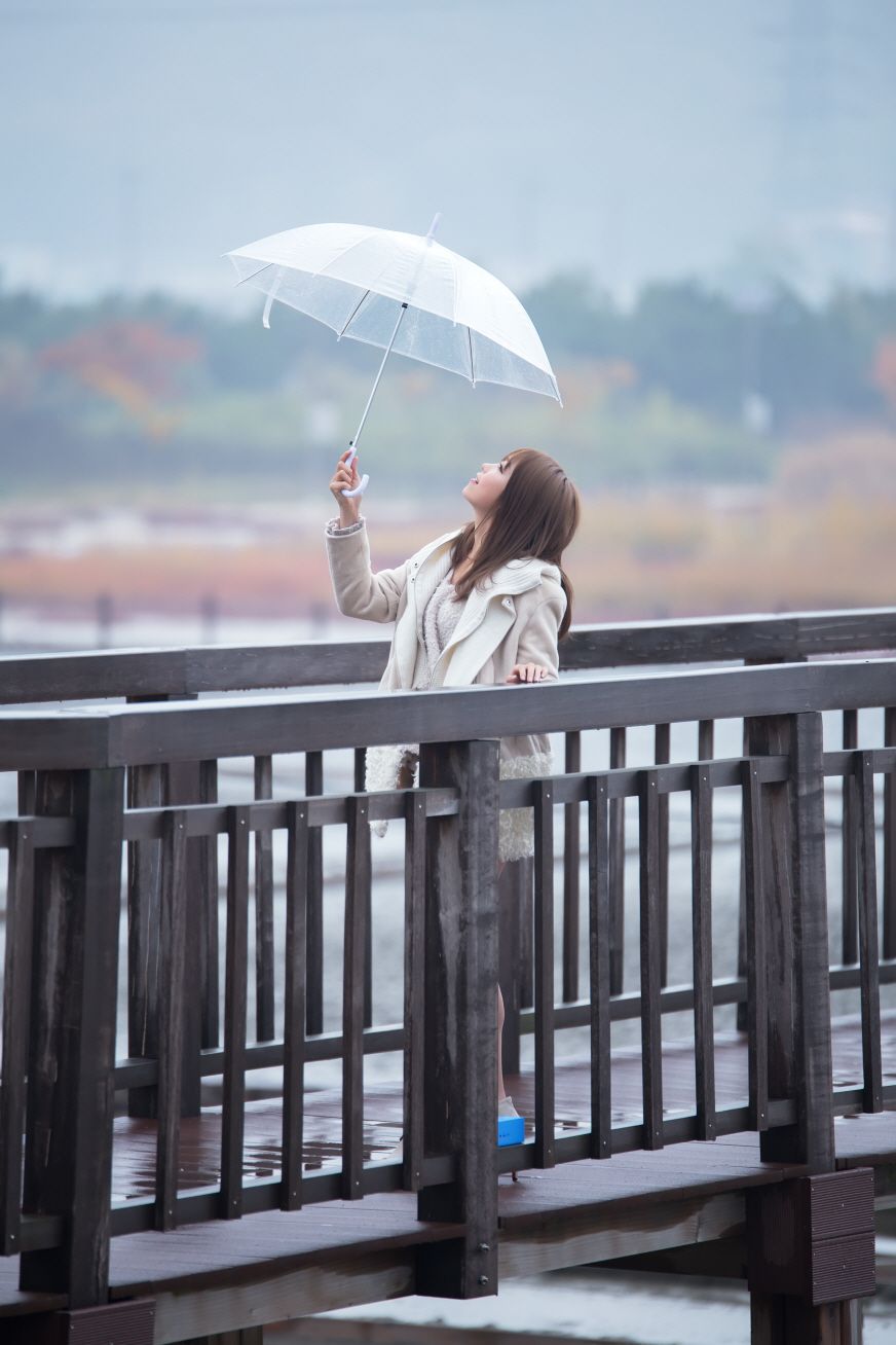 极品韩国美女李恩慧《下雨天街拍》/(33P)