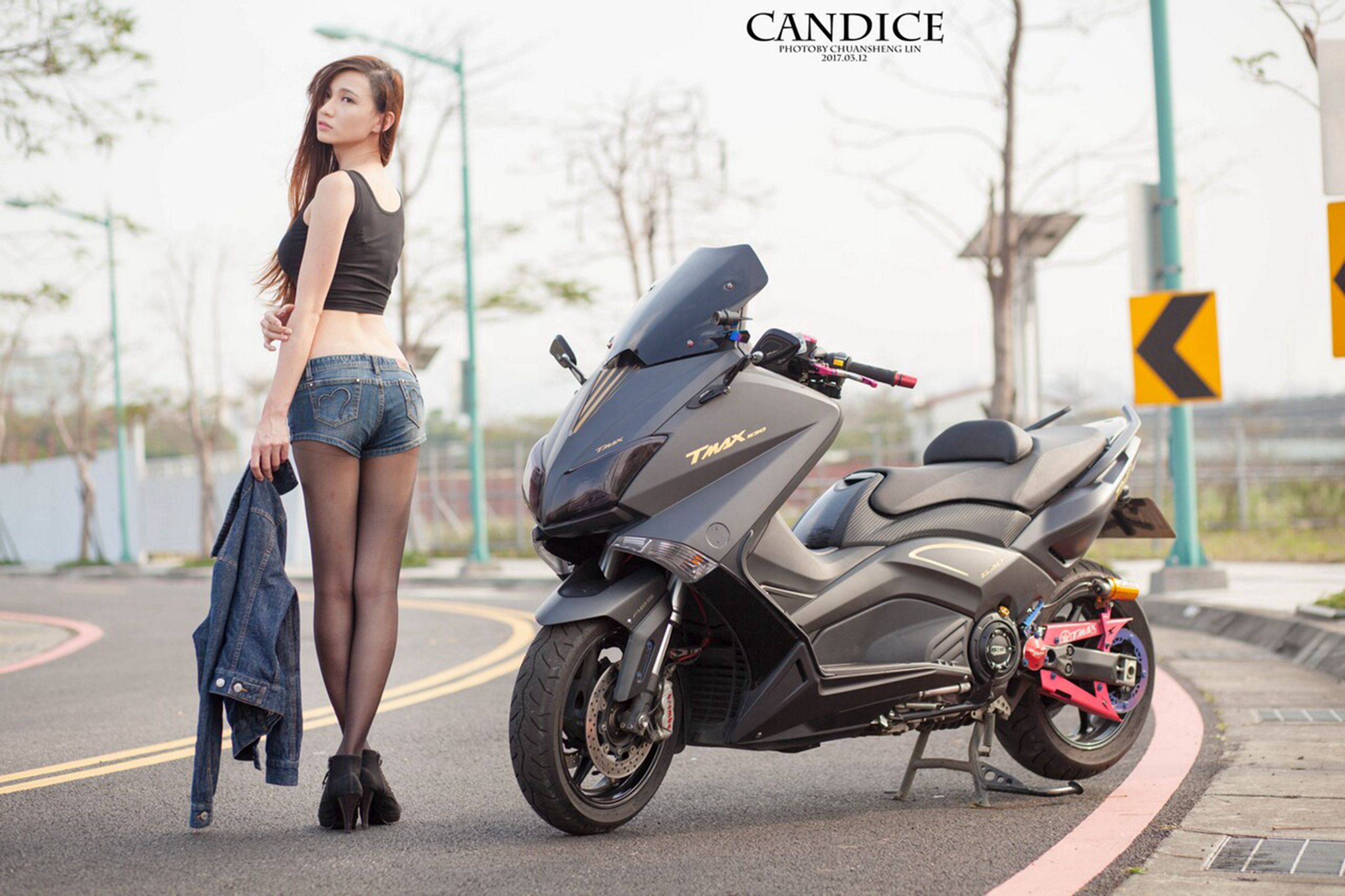 [台湾女神]  蔡译心Candice - 摩托机车时尚女郎/(75P)