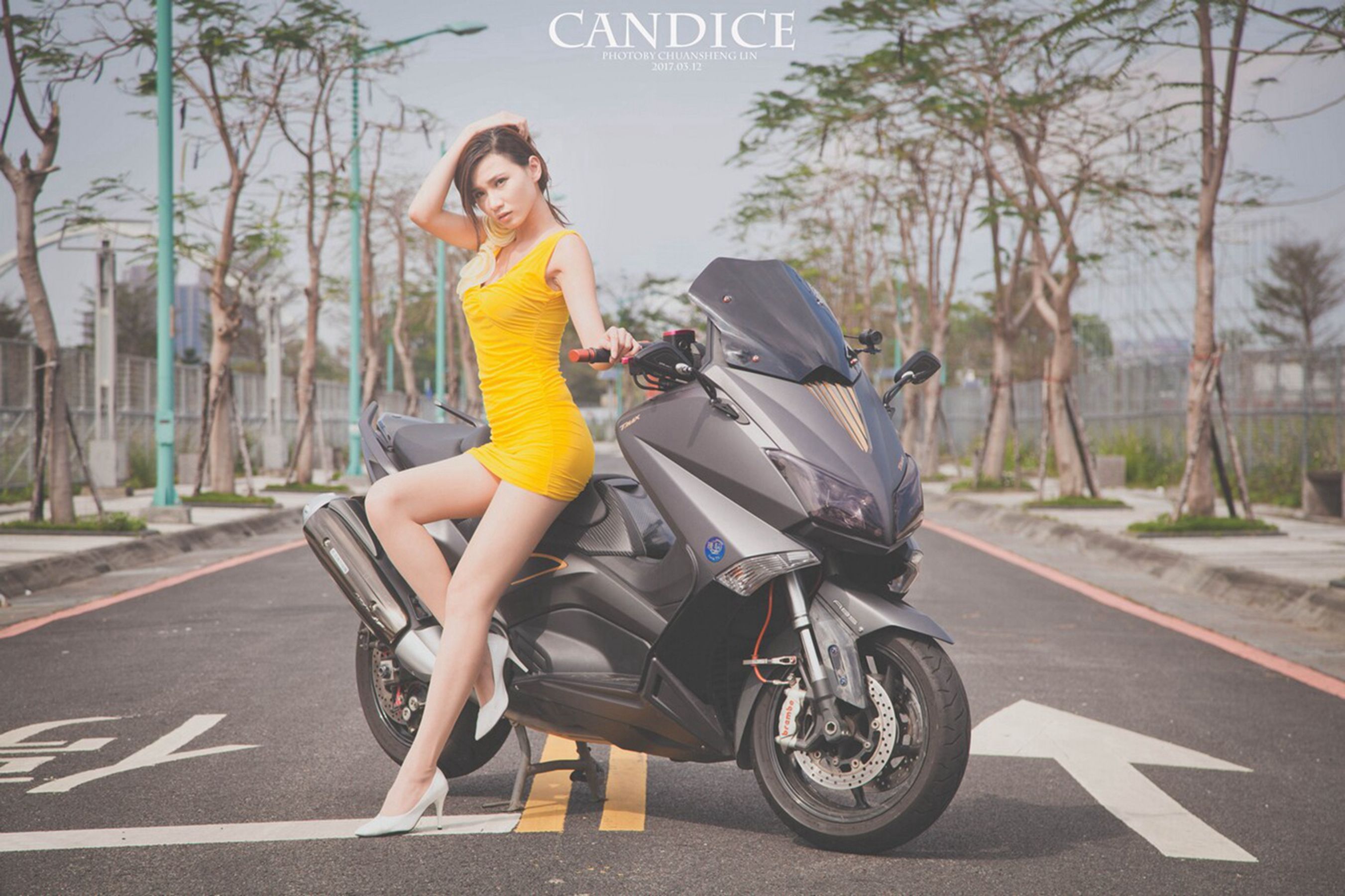 [台湾女神]  蔡译心Candice - 摩托机车时尚女郎/(75P)