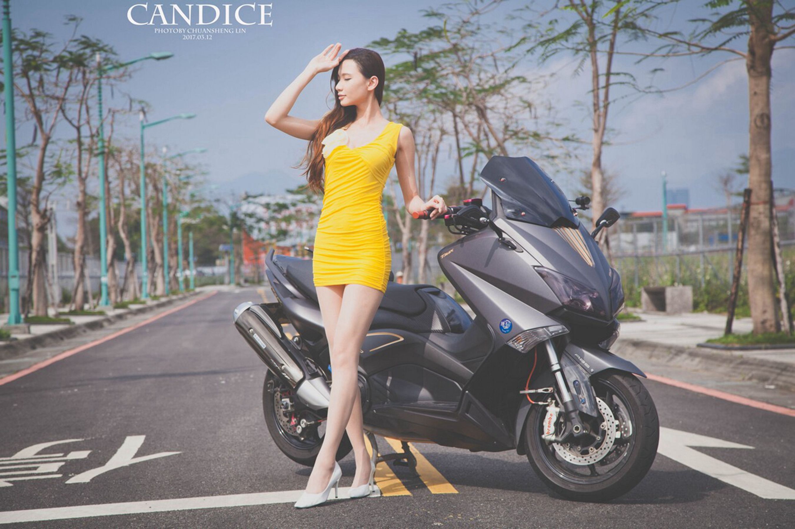 [台湾女神]  蔡译心Candice - 摩托机车时尚女郎/(75P)