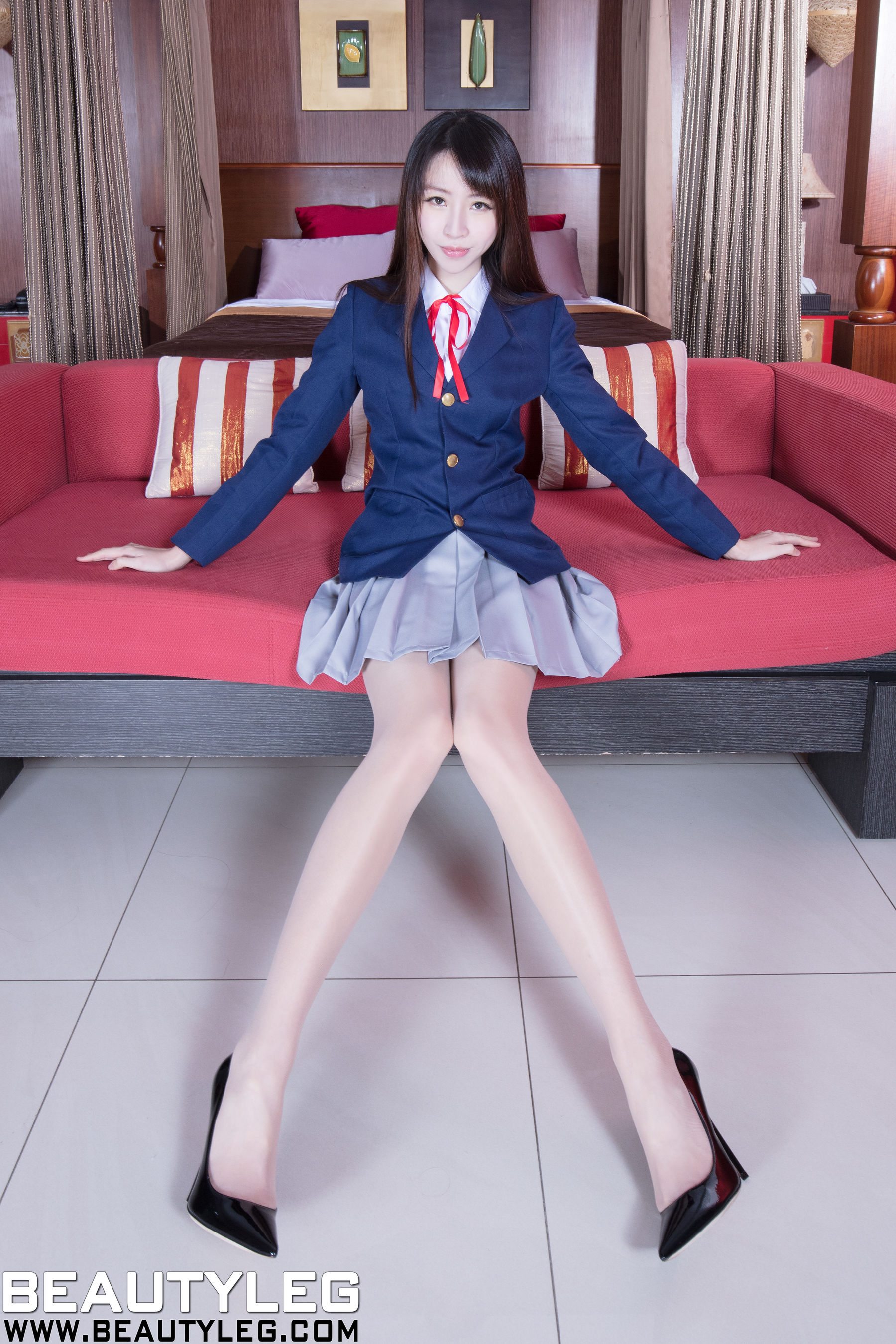 腿模Nancy《JK制服 肉丝袜美腿》 [Beautyleg] No.1628/(56P)