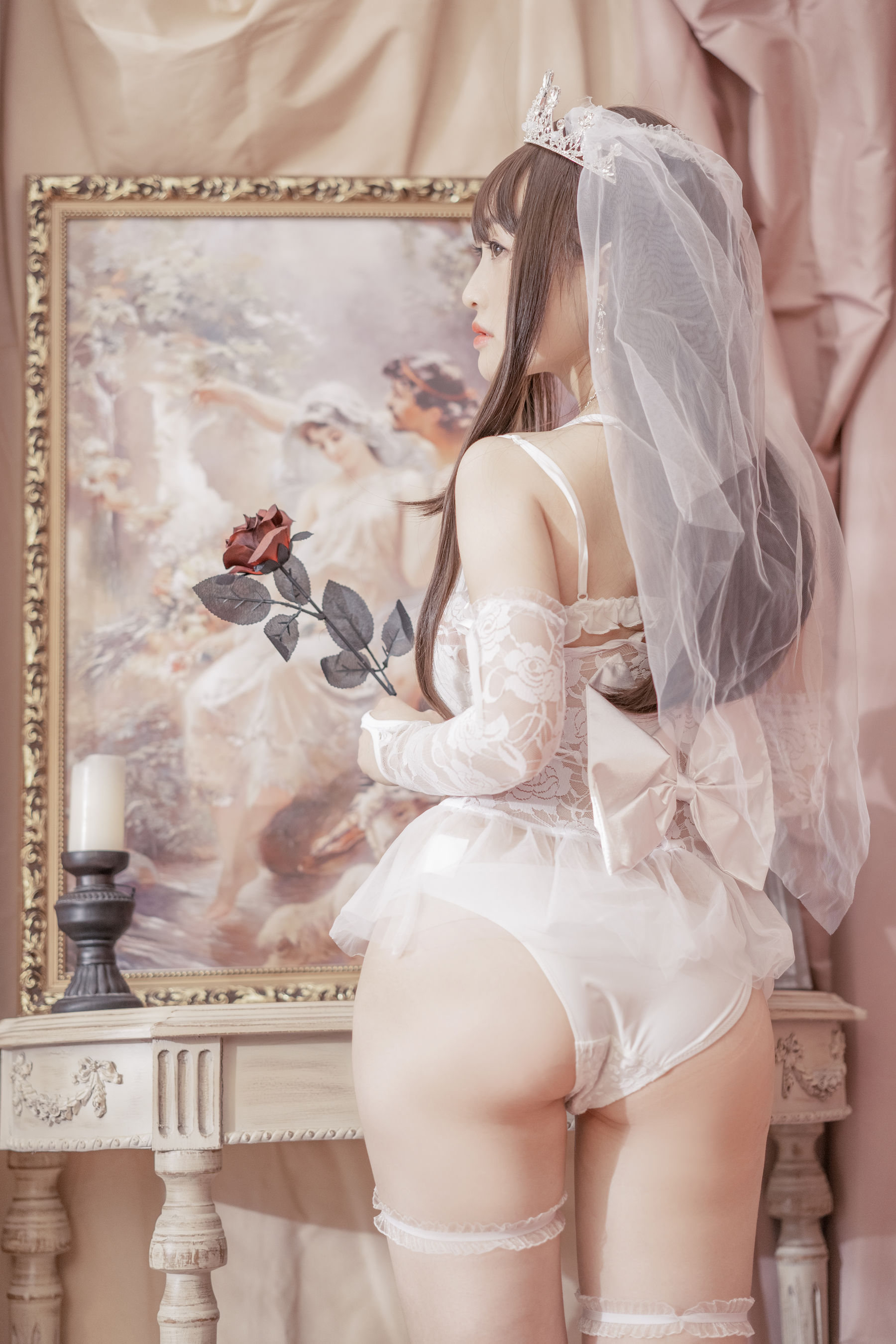 [网红COSER写真] 动漫博主脱尾巴Mizuki - 婚纱/(30P)