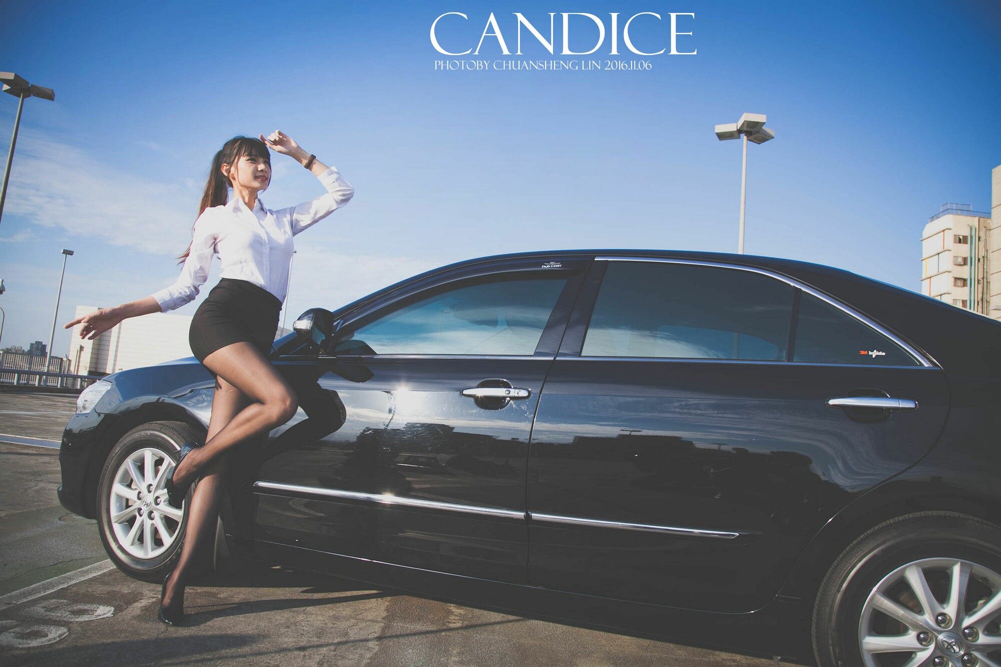 [台湾嫩模] 蔡译心Candice《车外拍》/(89P)