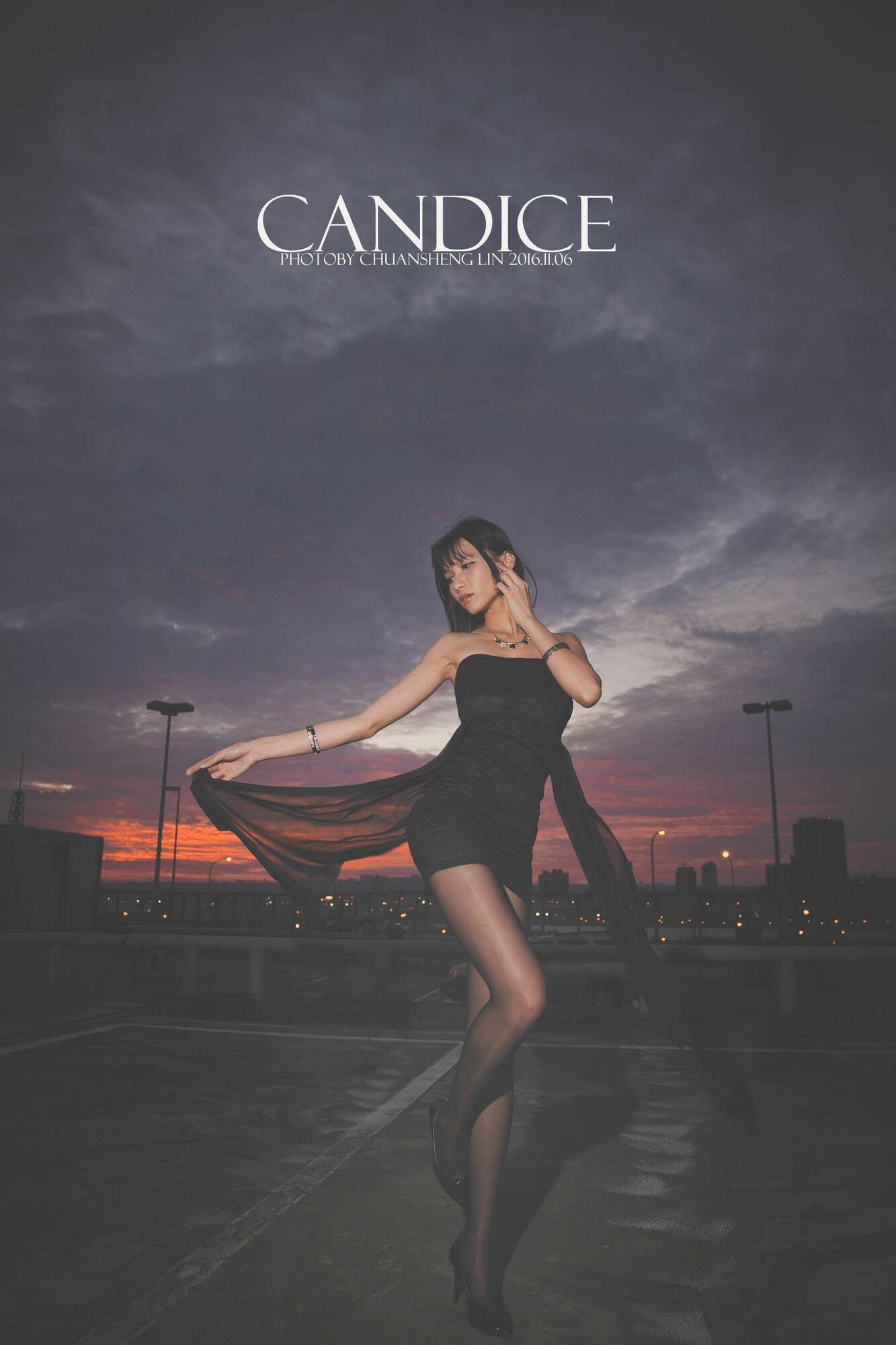 [台湾嫩模] 蔡译心Candice《车外拍》/(89P)