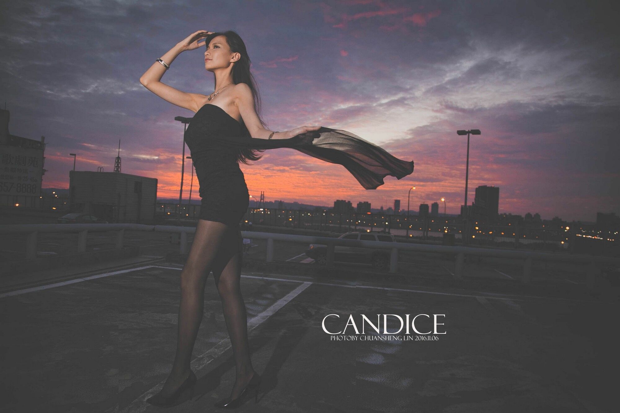 [台湾嫩模] 蔡译心Candice《车外拍》/(89P)