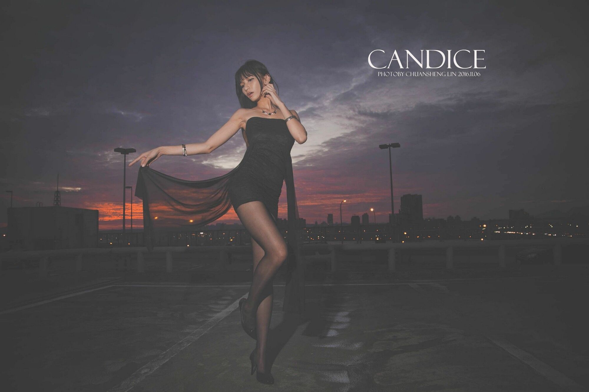 [台湾嫩模] 蔡译心Candice《车外拍》/(89P)