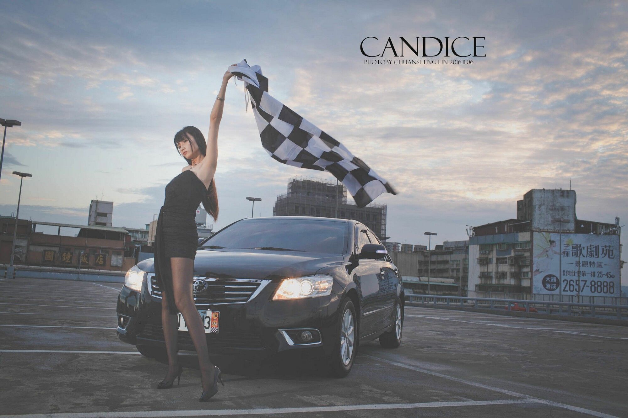 [台湾嫩模] 蔡译心Candice《车外拍》/(89P)