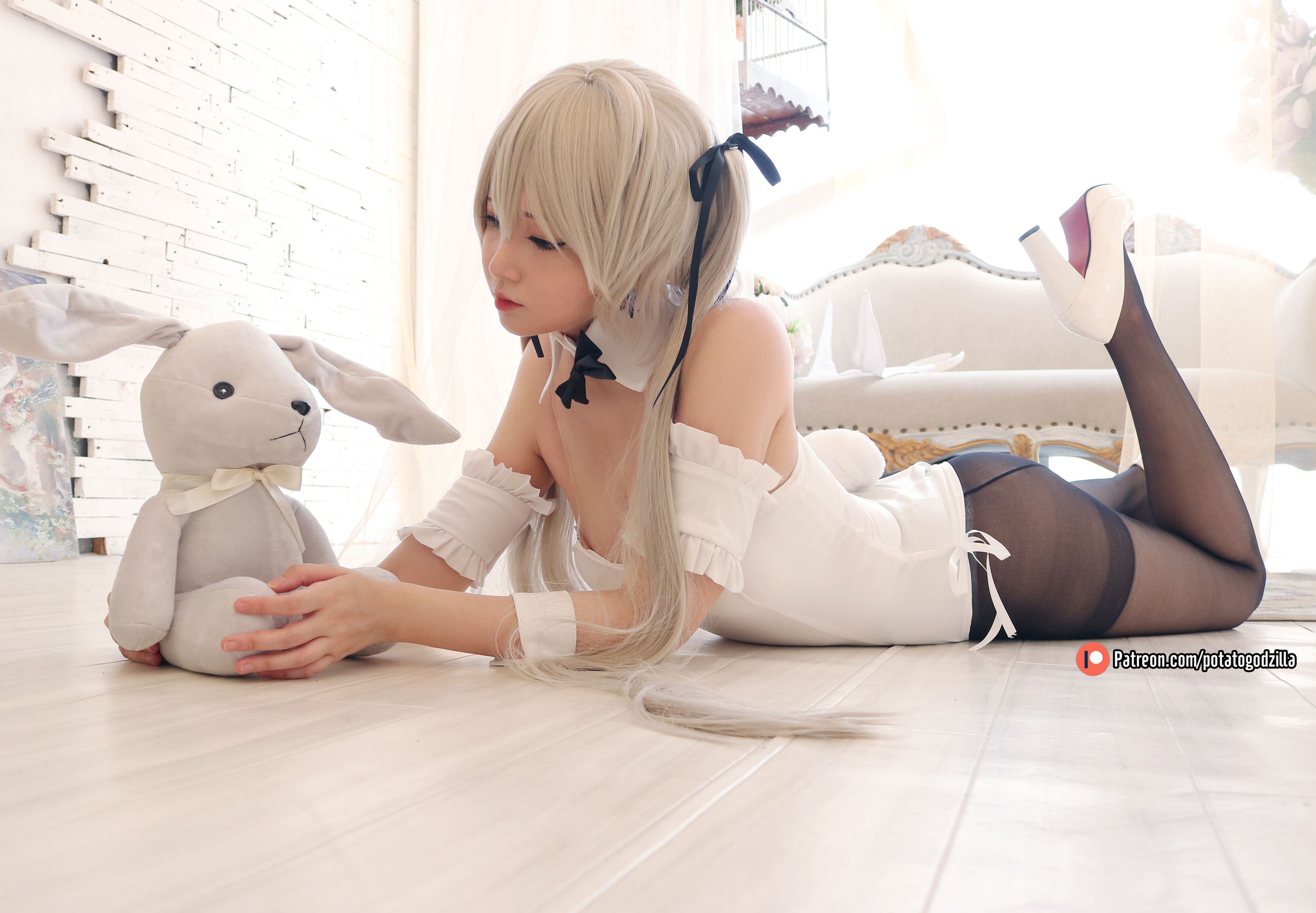 [COS福利] Coser小姐姐Potato Godzilla - Sora Kasugano Bunny Suit/(31P)