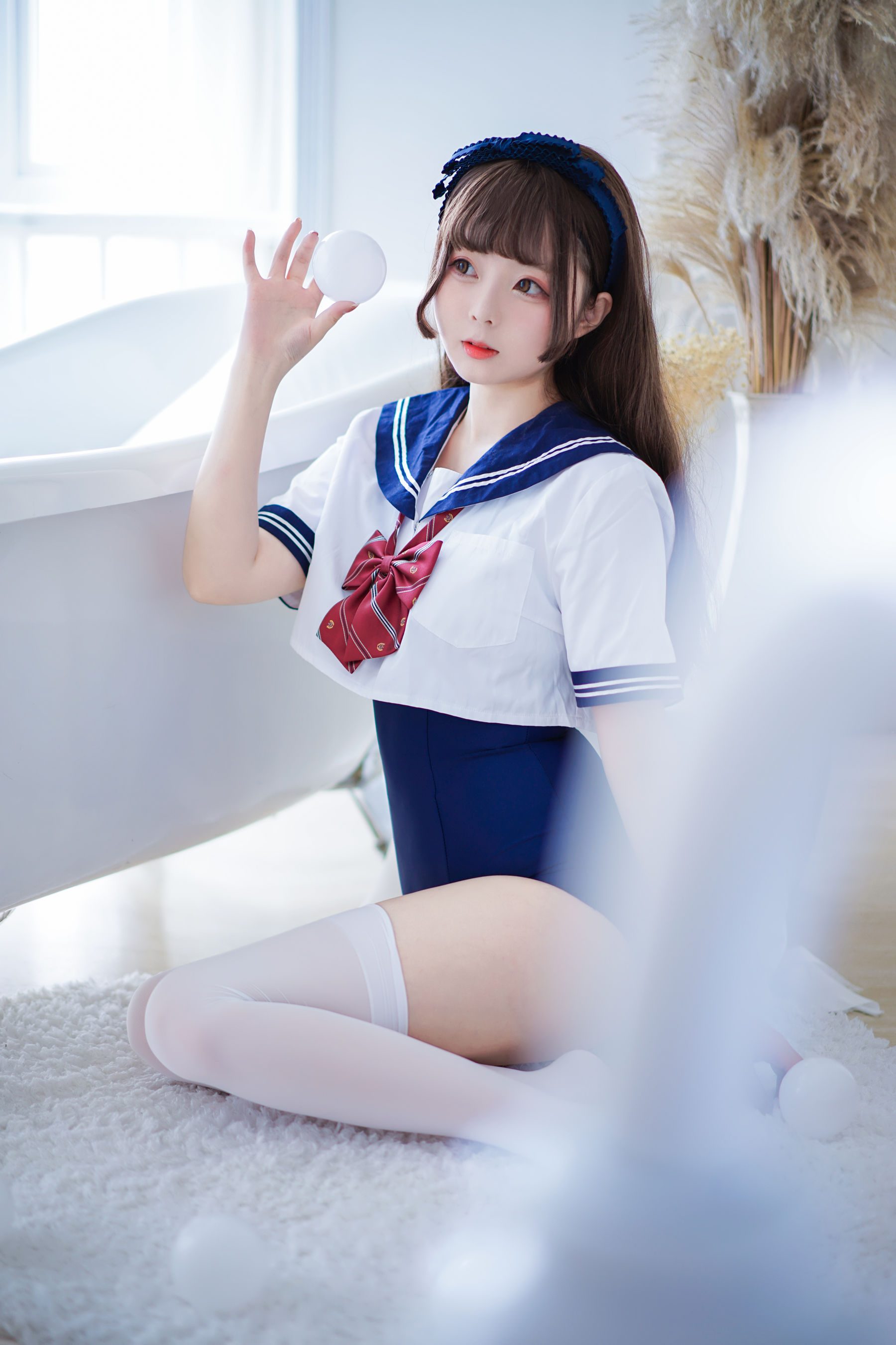 [COS福利] Cosplay日奈娇 - 制服死库水/(40P)