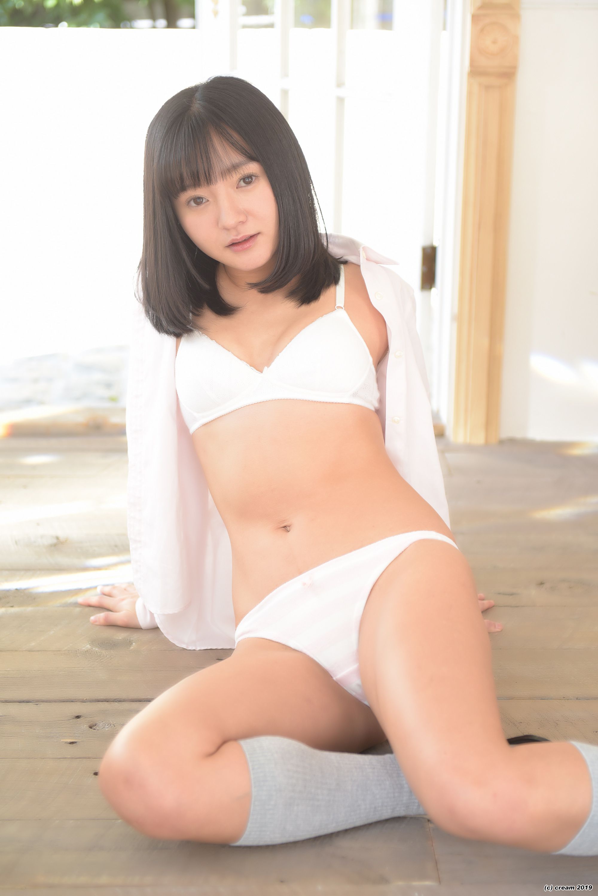 [LOVEPOP] Ayana Nishinaga 西永彩奈 Ayana Stripes - (Cream) - PPV/(100P)