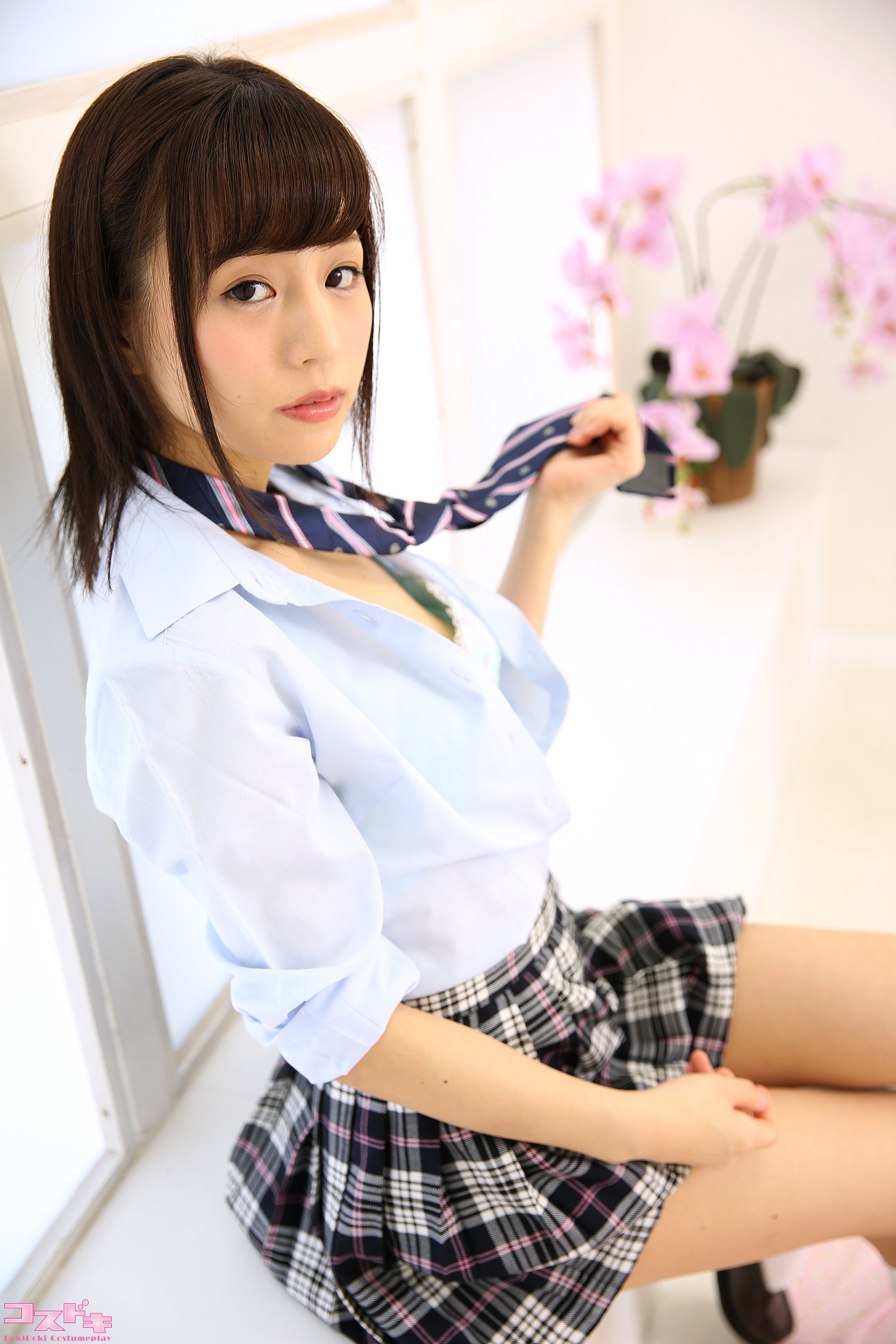 [Cosdoki] Hitomi Miyano 宮野瞳 miyanohitomi4_pic_seifukutie1/(37P)