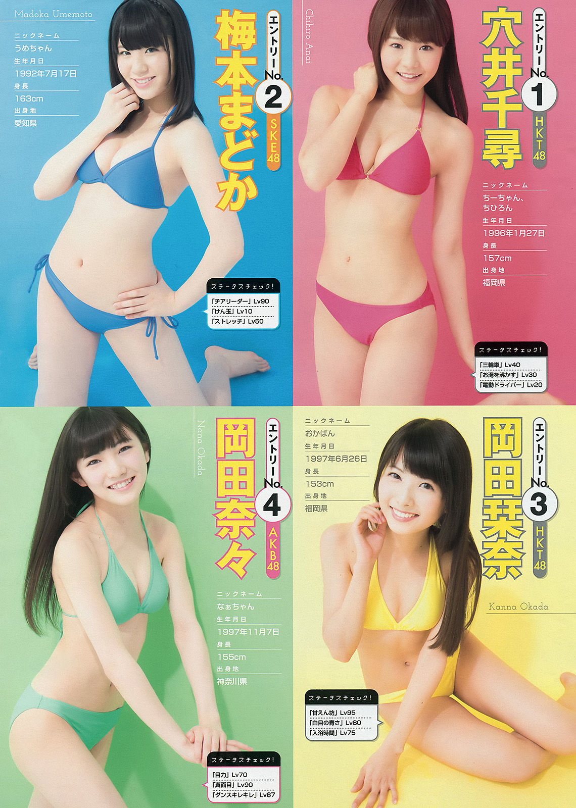 [Young Magazine] 2015年No.16 西野七瀬 橋本奈々未/(16P)