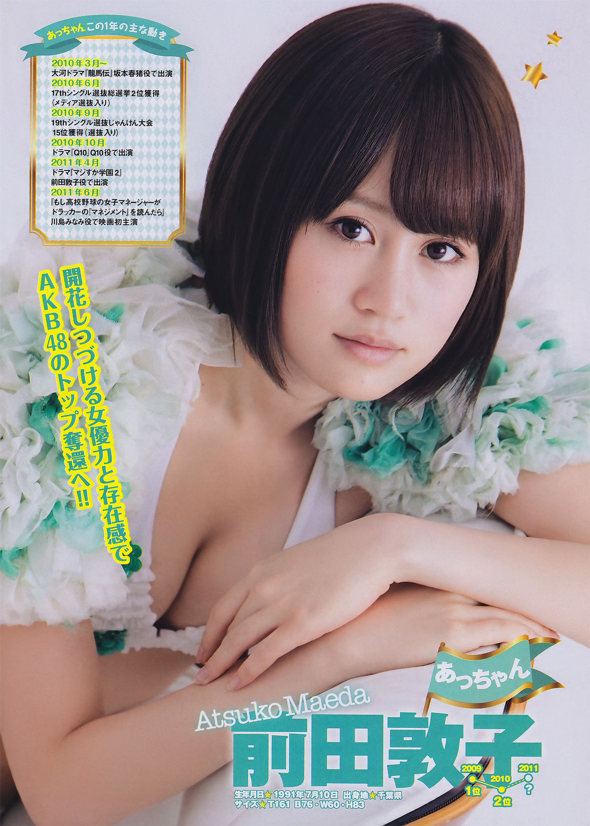 [Young Magazine] 2011年No.26 AKB48 吉木りさ 松井絵里奈/(15P)