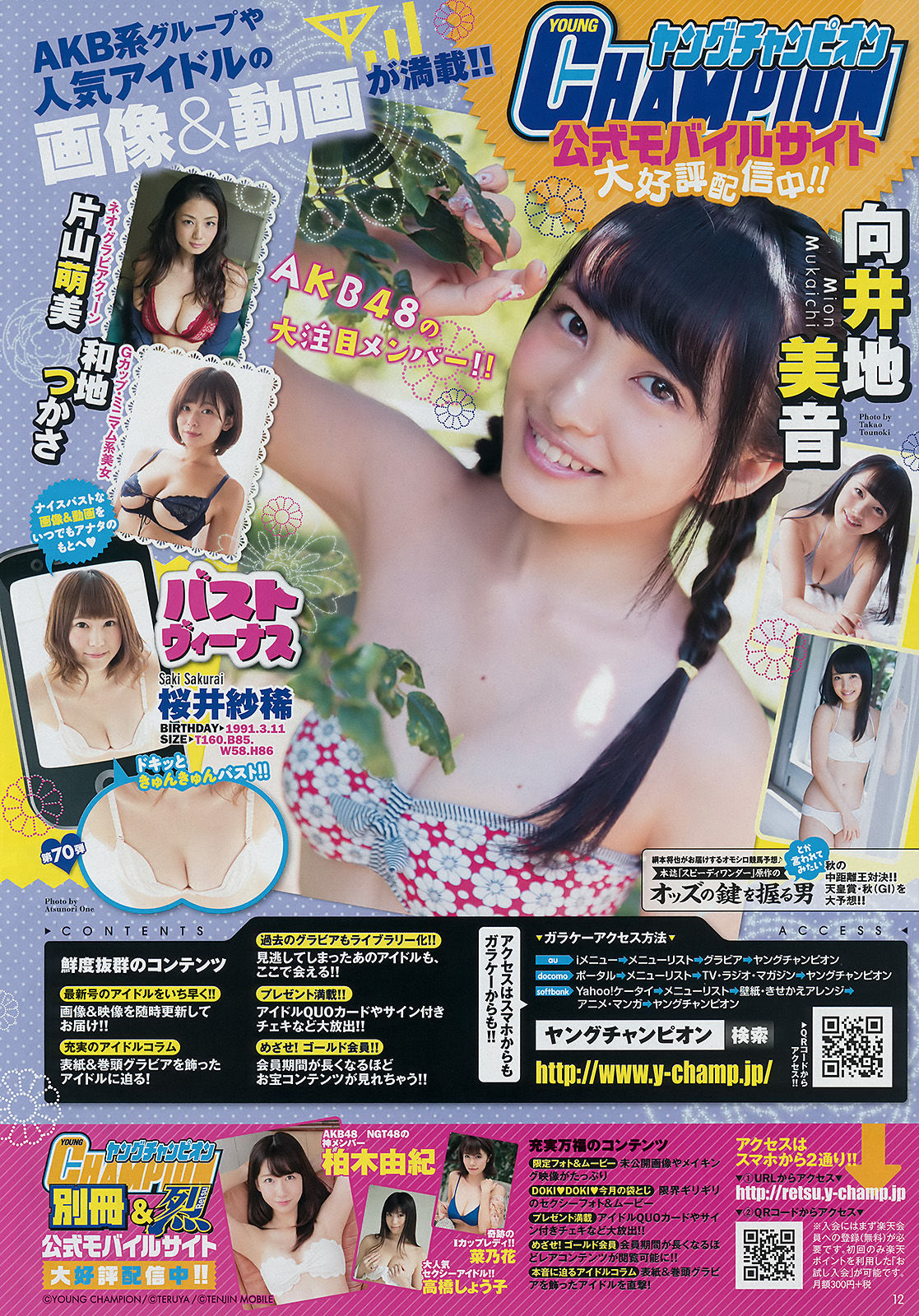 [Young Champion] 2016年No.22 向井地美音 和地つかさ/(15P)