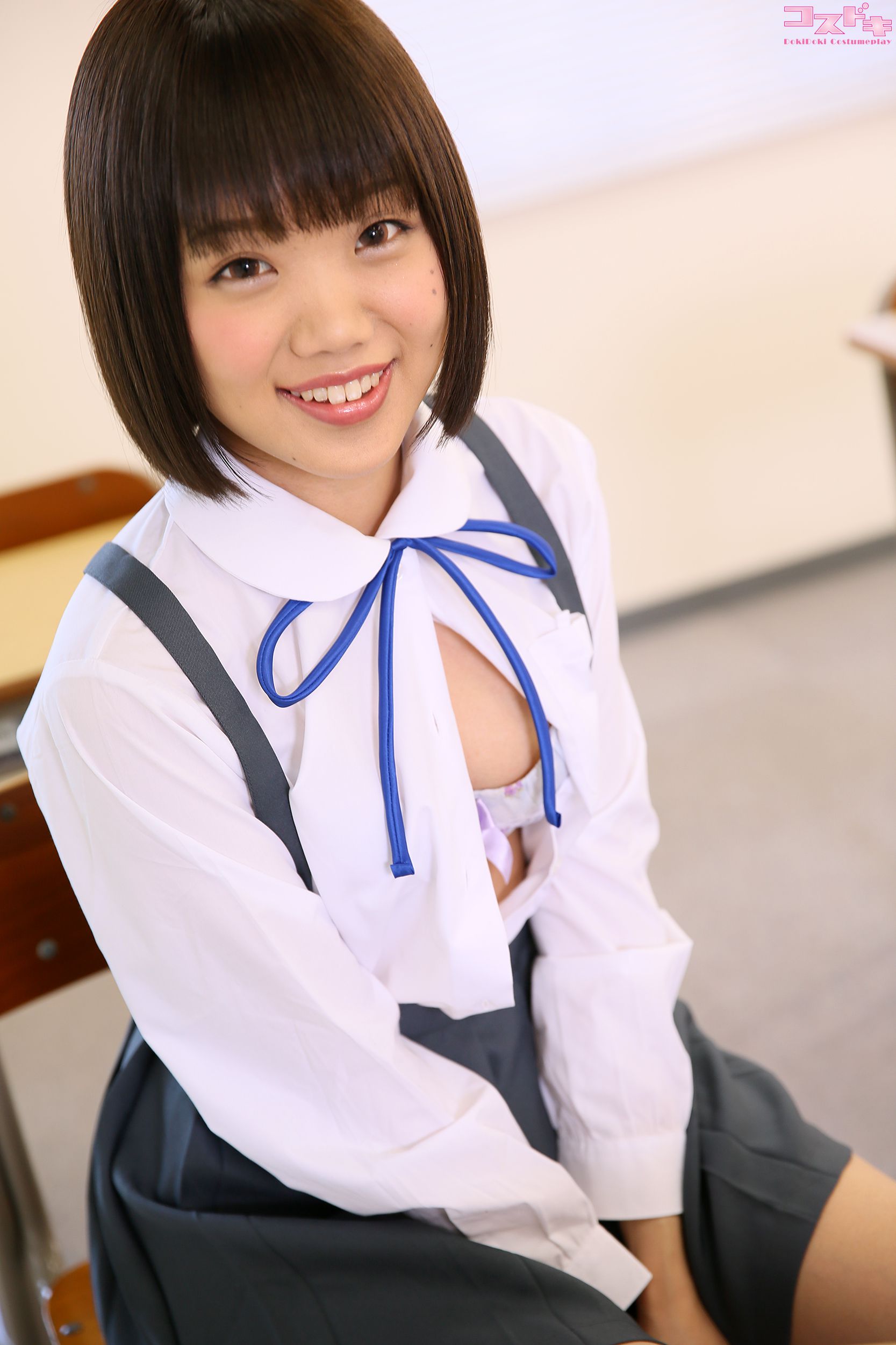 [Cosdoki] Himawari Natsuno 夏乃ひまわり natsunohimawari_pic_seifukususpender1/(35P)