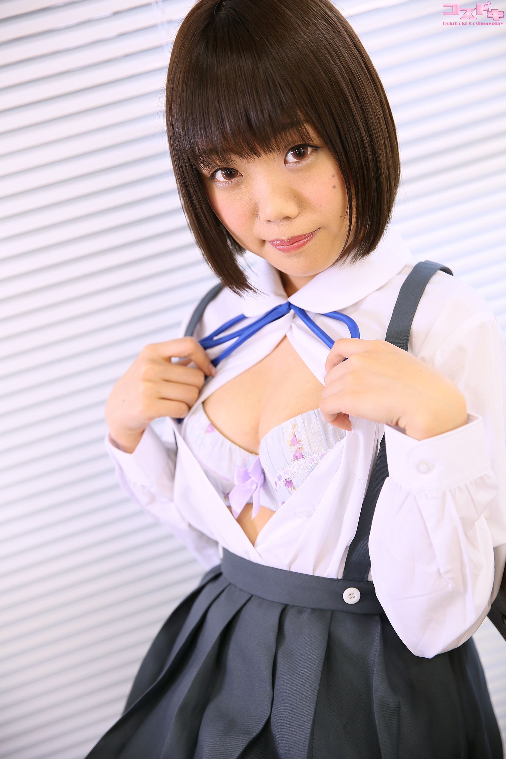 [Cosdoki] Himawari Natsuno 夏乃ひまわり natsunohimawari_pic_seifukususpender1/(35P)