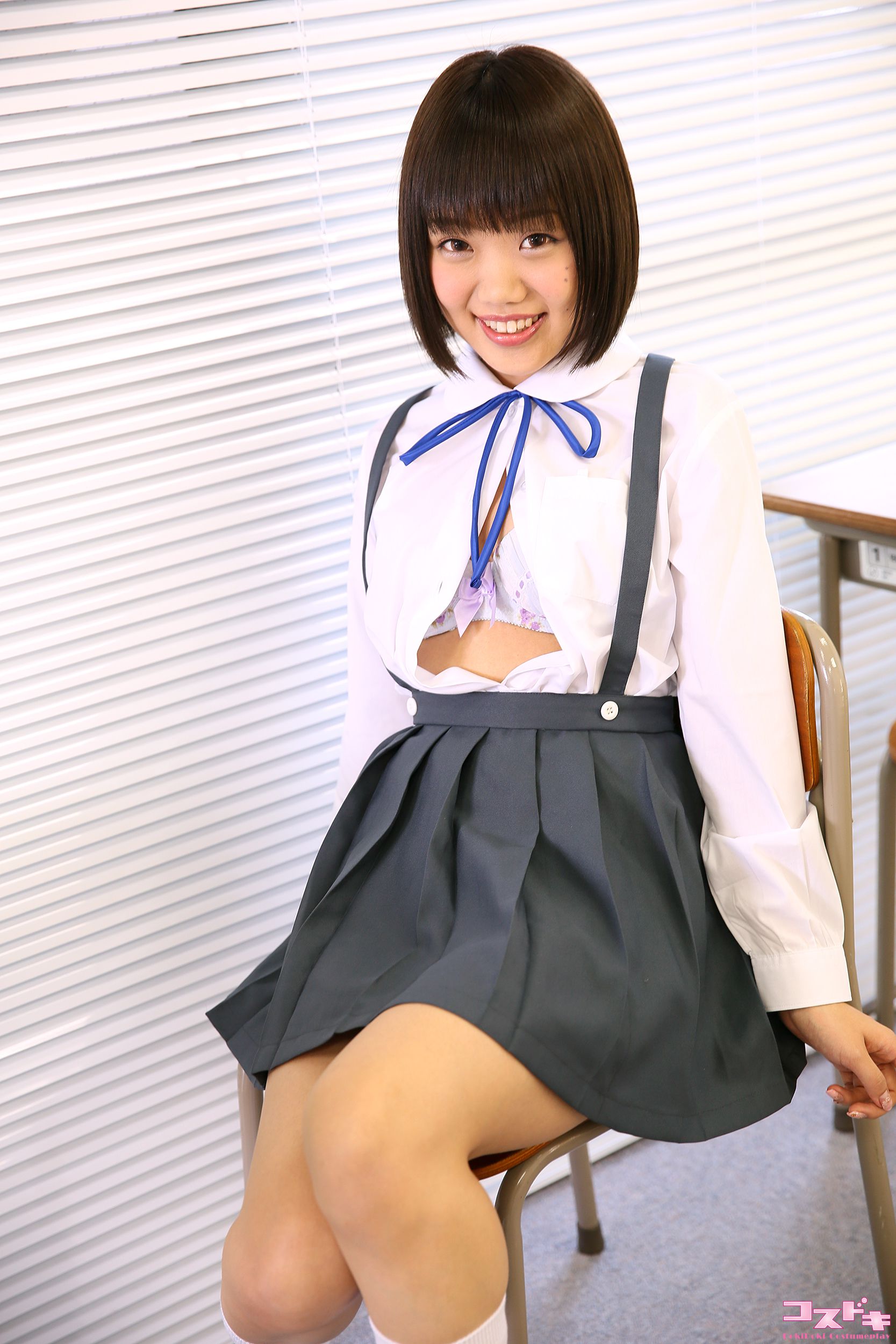 [Cosdoki] Himawari Natsuno 夏乃ひまわり natsunohimawari_pic_seifukususpender1/(35P)