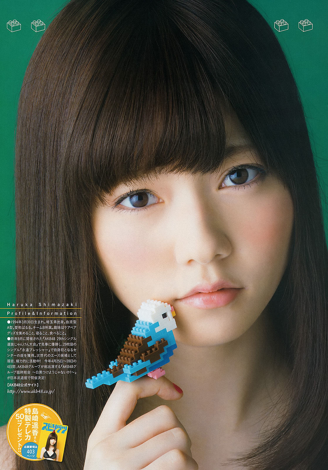 [Weekly Big Comic Spirits] 2013年No.20 岛崎遥香/(8P)