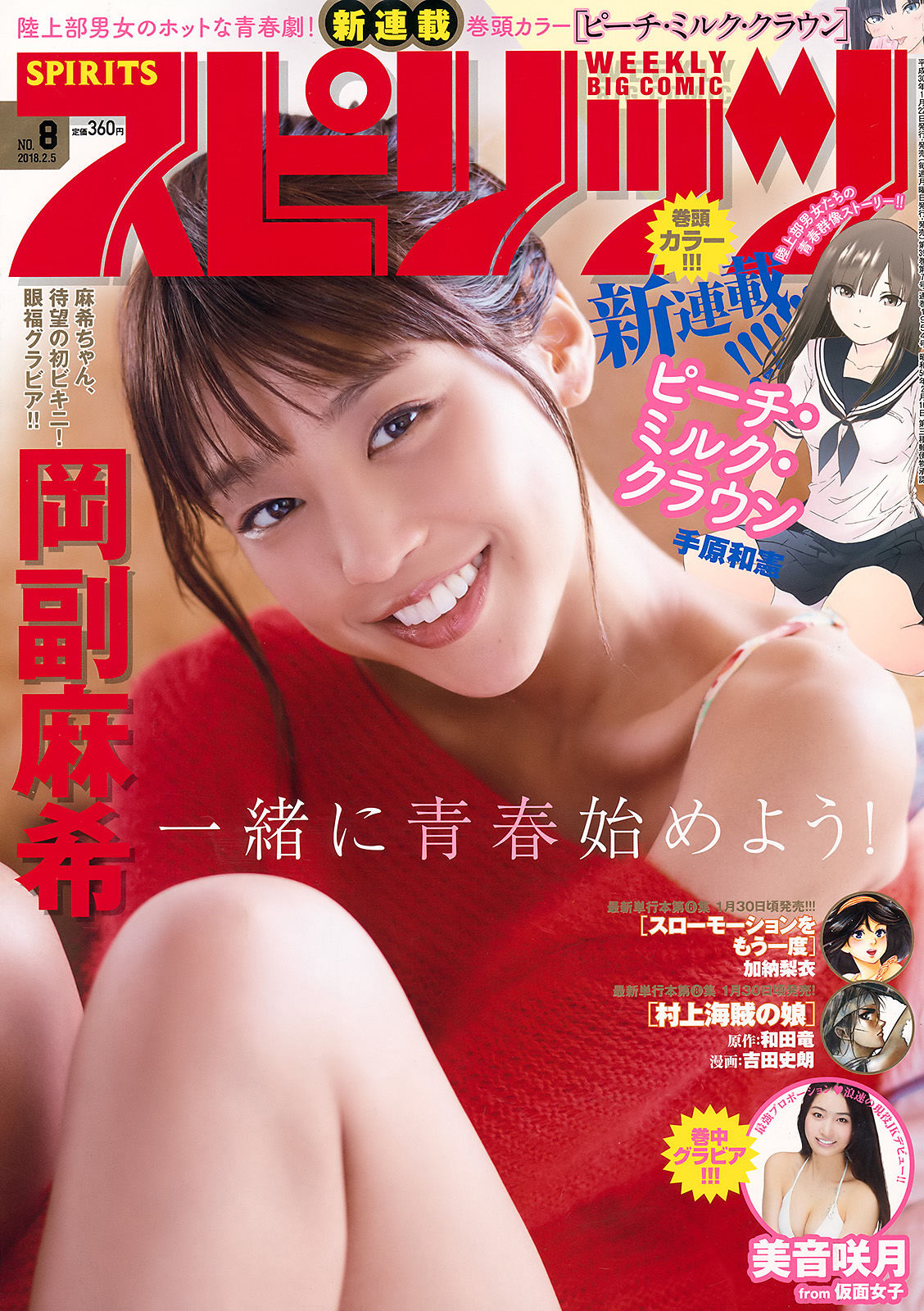 [Weekly Big Comic Spirits] 2018年No.08 Maki Okazoe 岡副麻希/(7P)