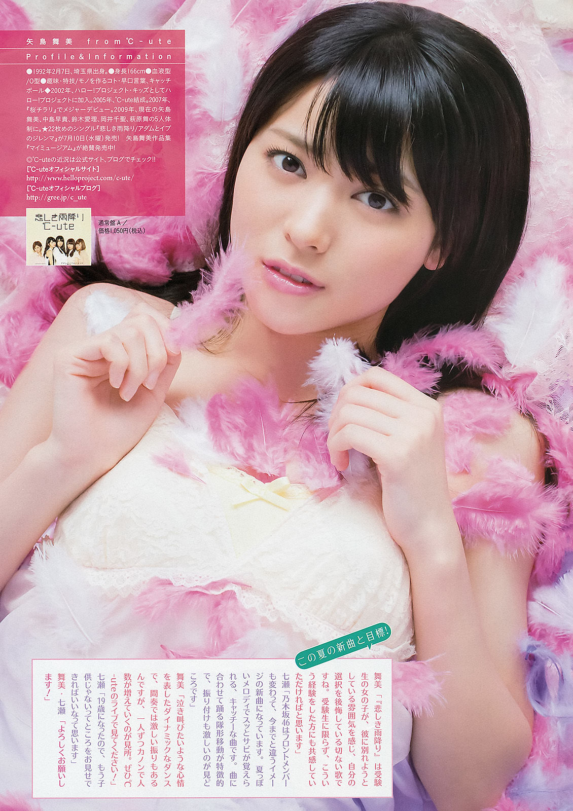 [Weekly Big Comic Spirits] 2013年No.29 矢島舞美 西野七瀬/(8P)