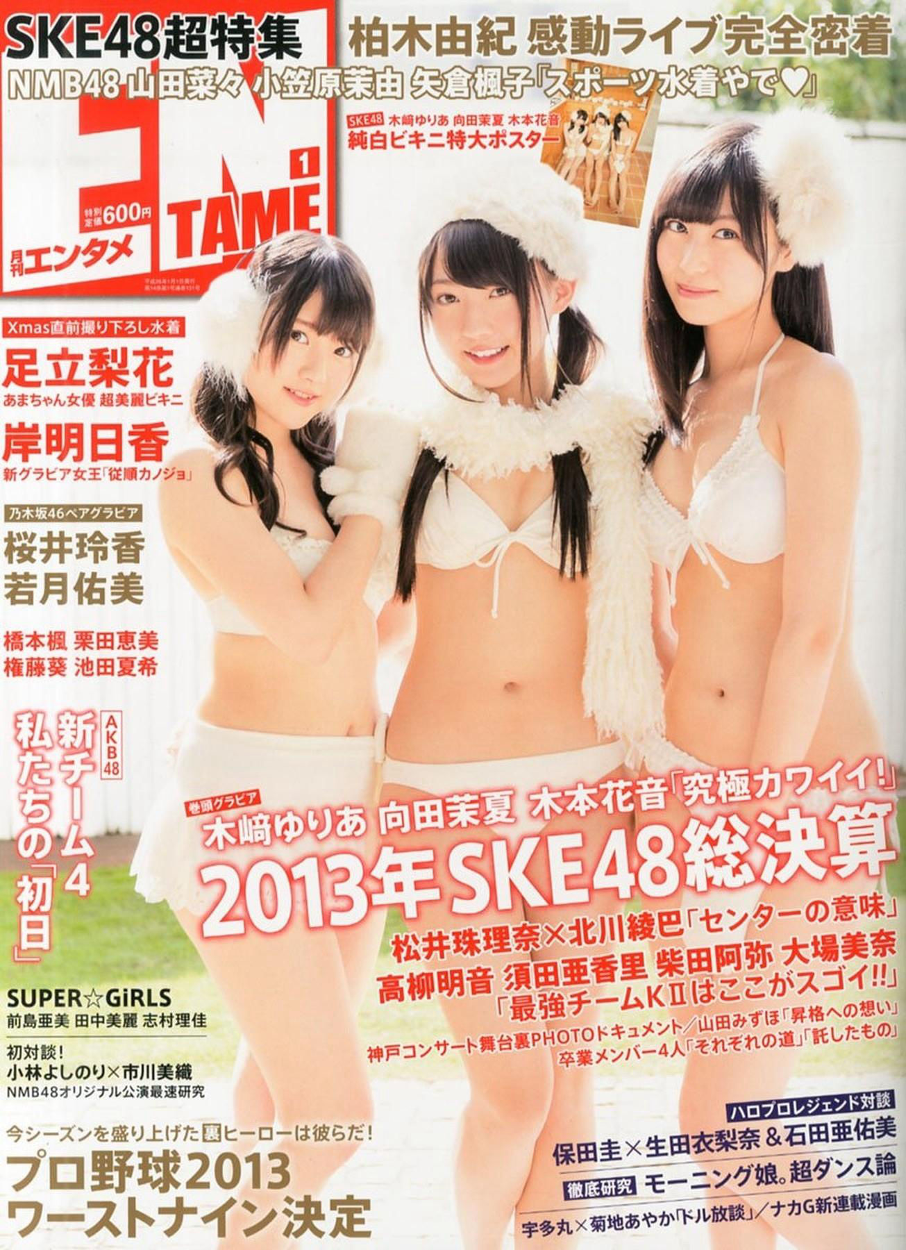 [ENTAME(エンタメ)] 2014年01月号 山田菜々 小笠原茉由 矢仓枫子 桜井玲香 若月佑美/(42P)