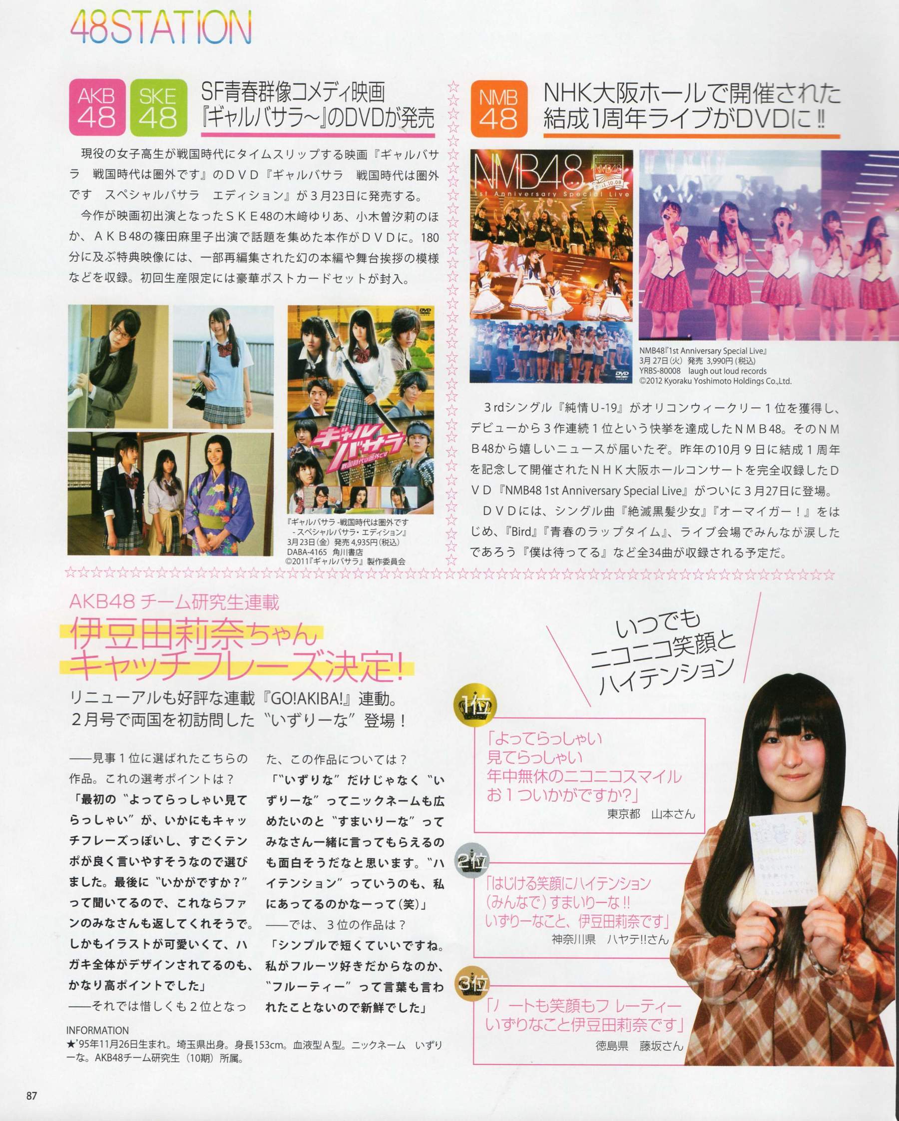 [Bomb Magazine] 2012年No.04 板野友美 松井咲子 佐藤すみれ DiVA 石原里美 中村靜香 篠崎愛 佐佐木優佳里/(109P)