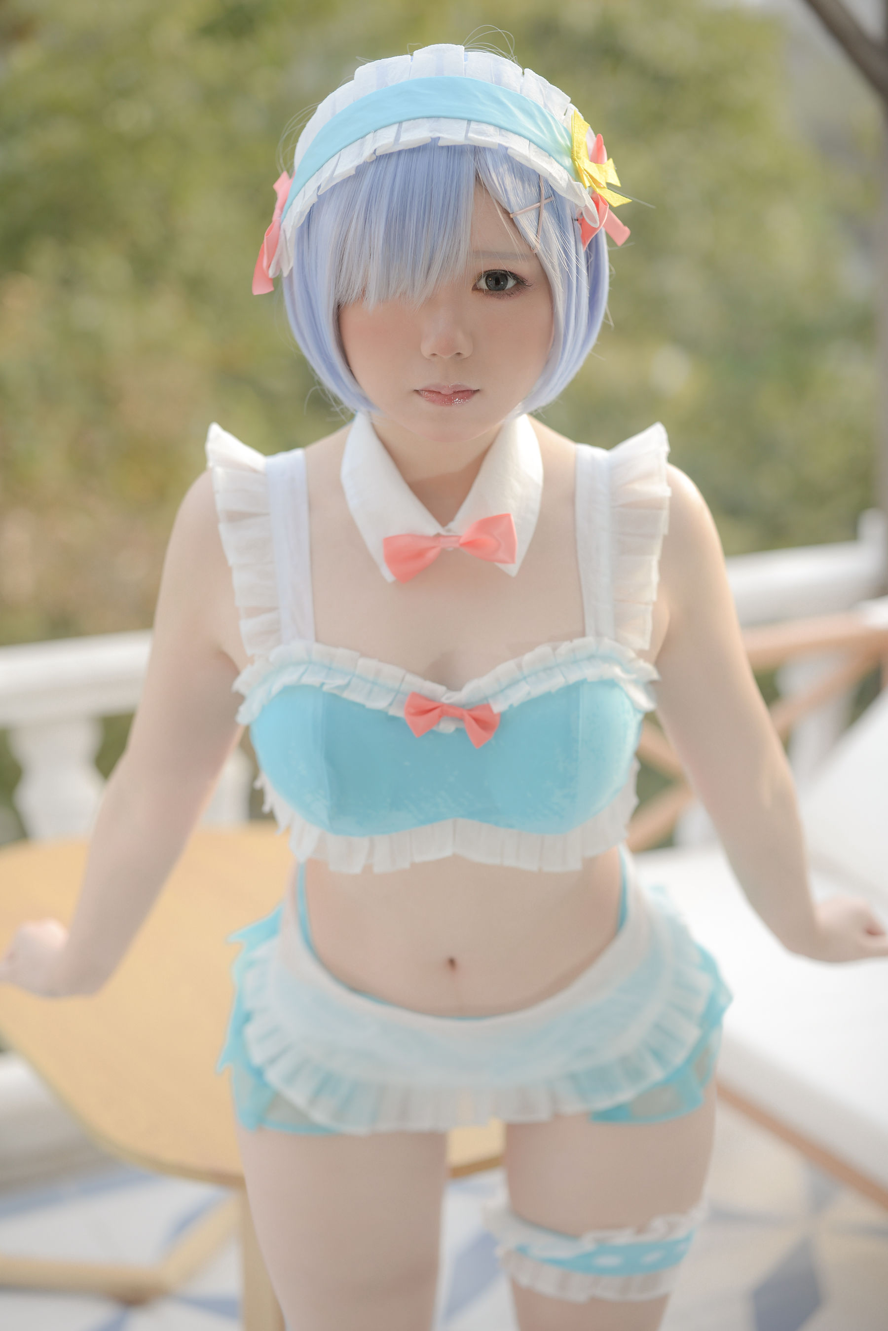 [Cosplay] きょう肉肉 Vol.20 屋外プールにいる/(29P)