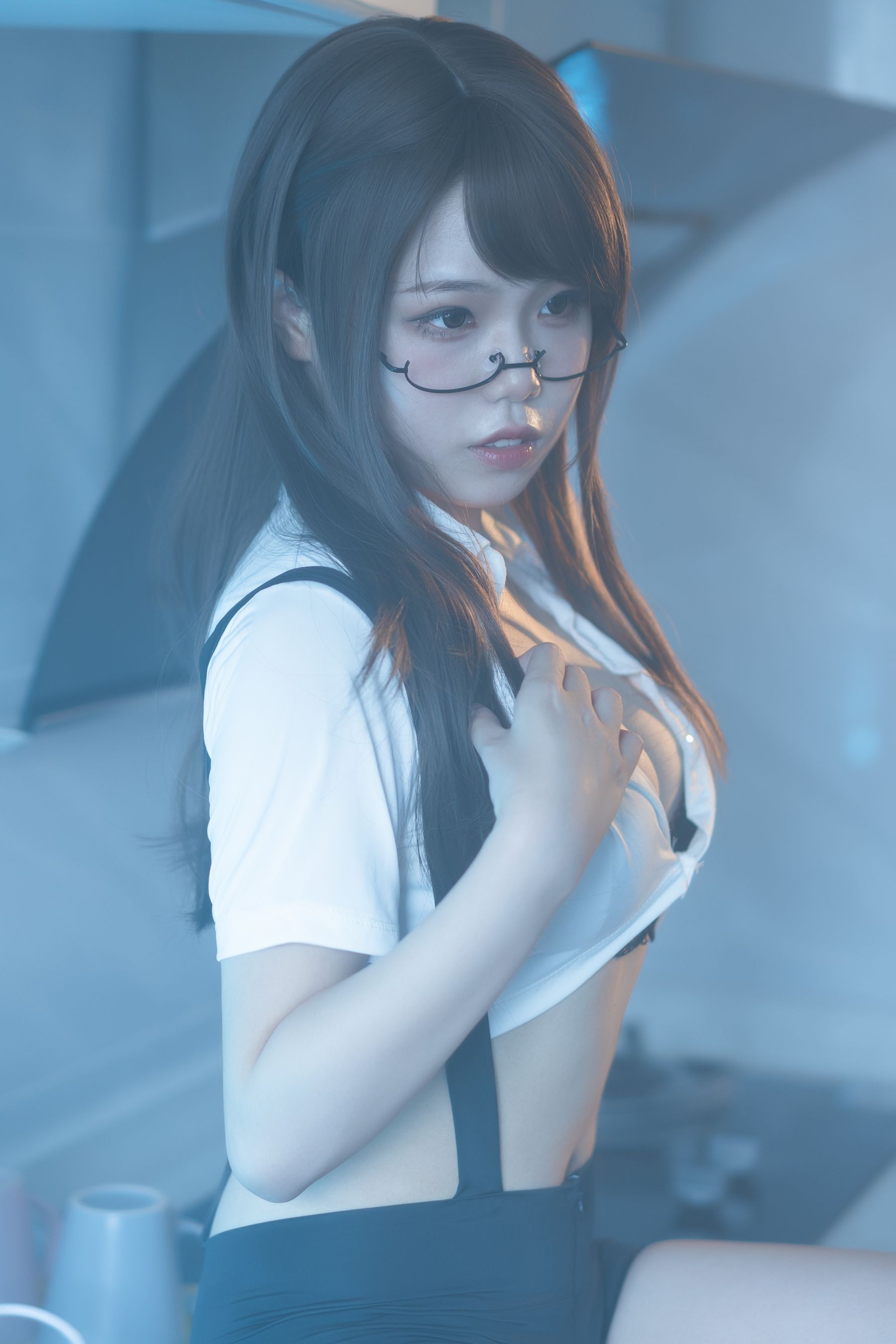 [Cosplay] 七月喵子 - 眼镜娘1号/(21P)