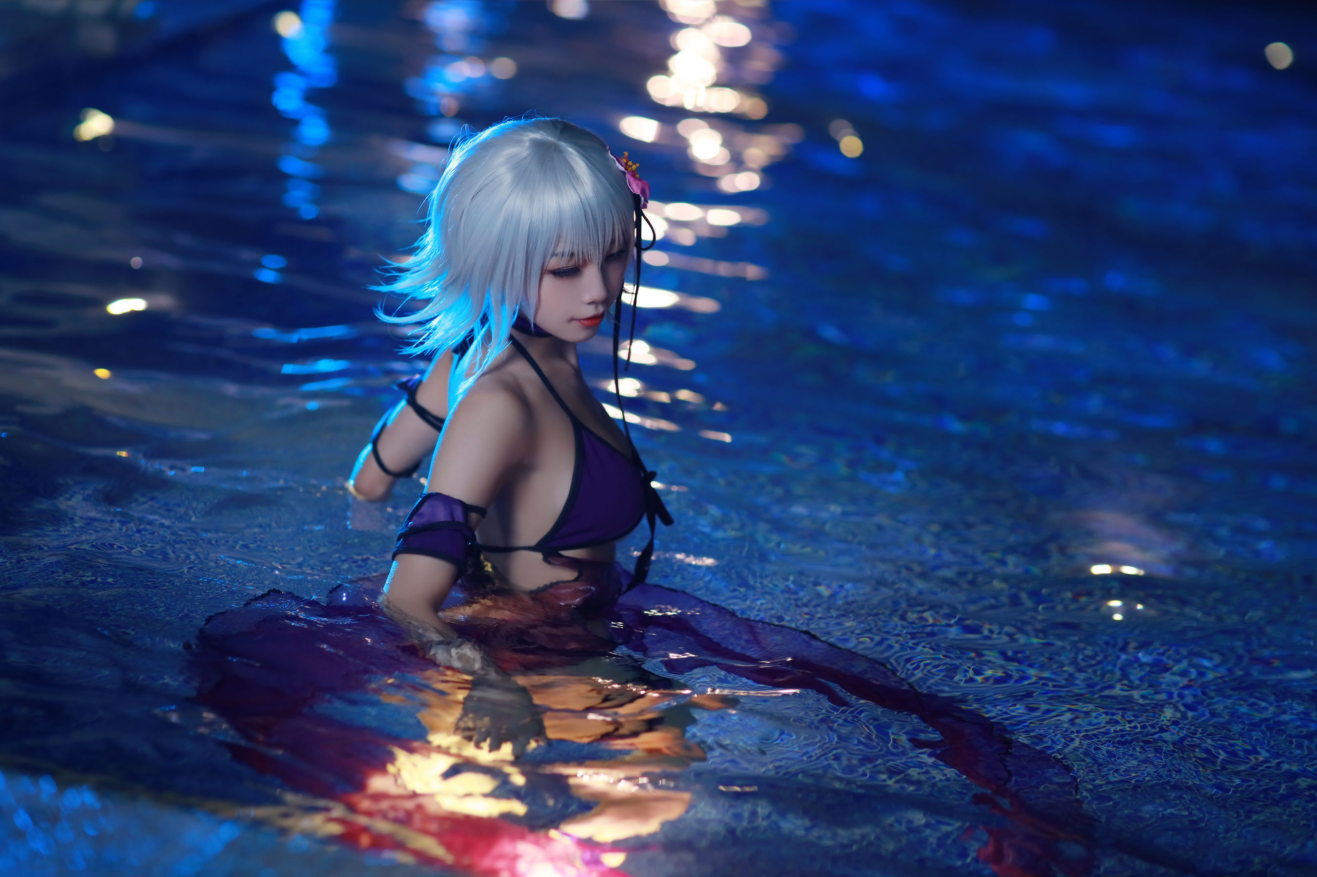 [Cosplay] 动漫博主水淼aqua - 贞德泳装/(41P)