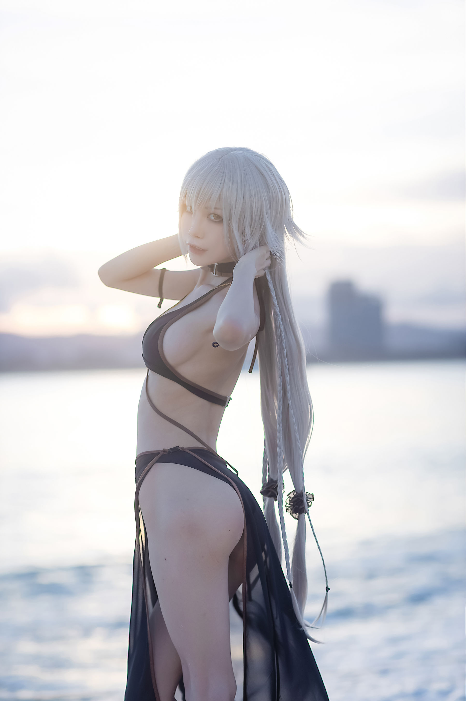 [Cosplay] 动漫博主水淼aqua - 贞德泳装/(41P)