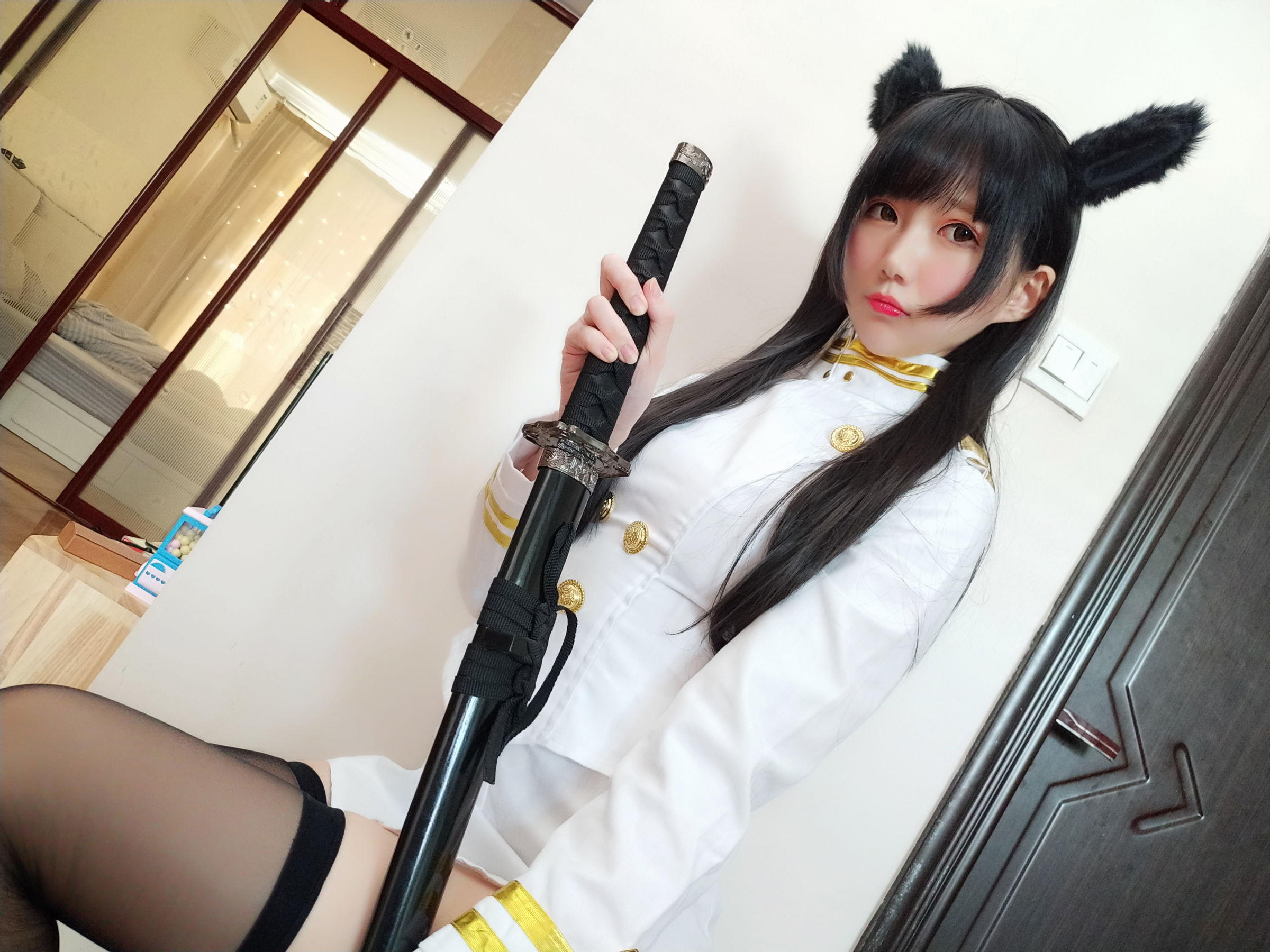 [Cosplay] NAGISA魔物喵[fantia] - 戦損愛宕/(18P)