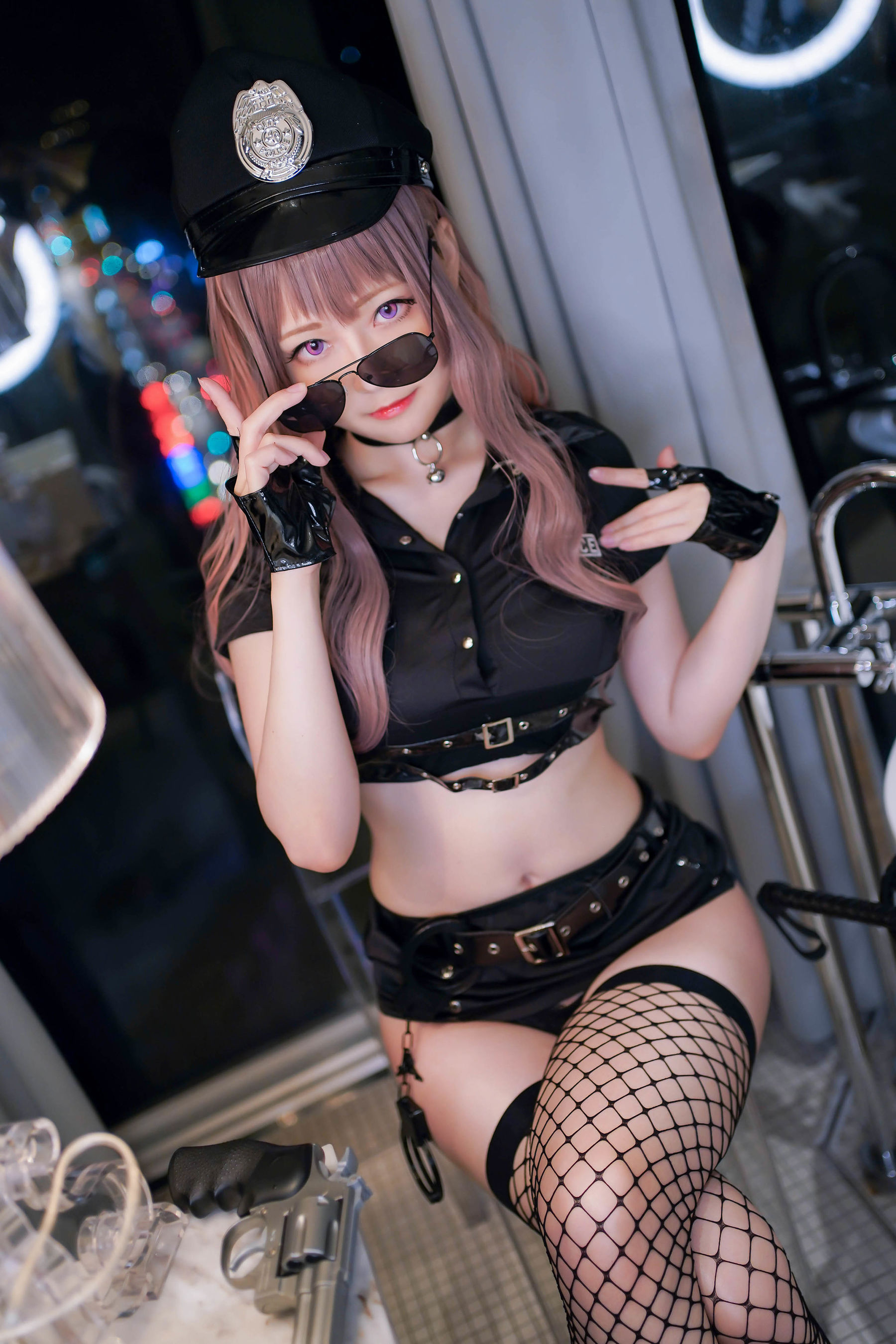 [Cosplay] COS妹子Arty亞緹 - 女警网袜/(25P)