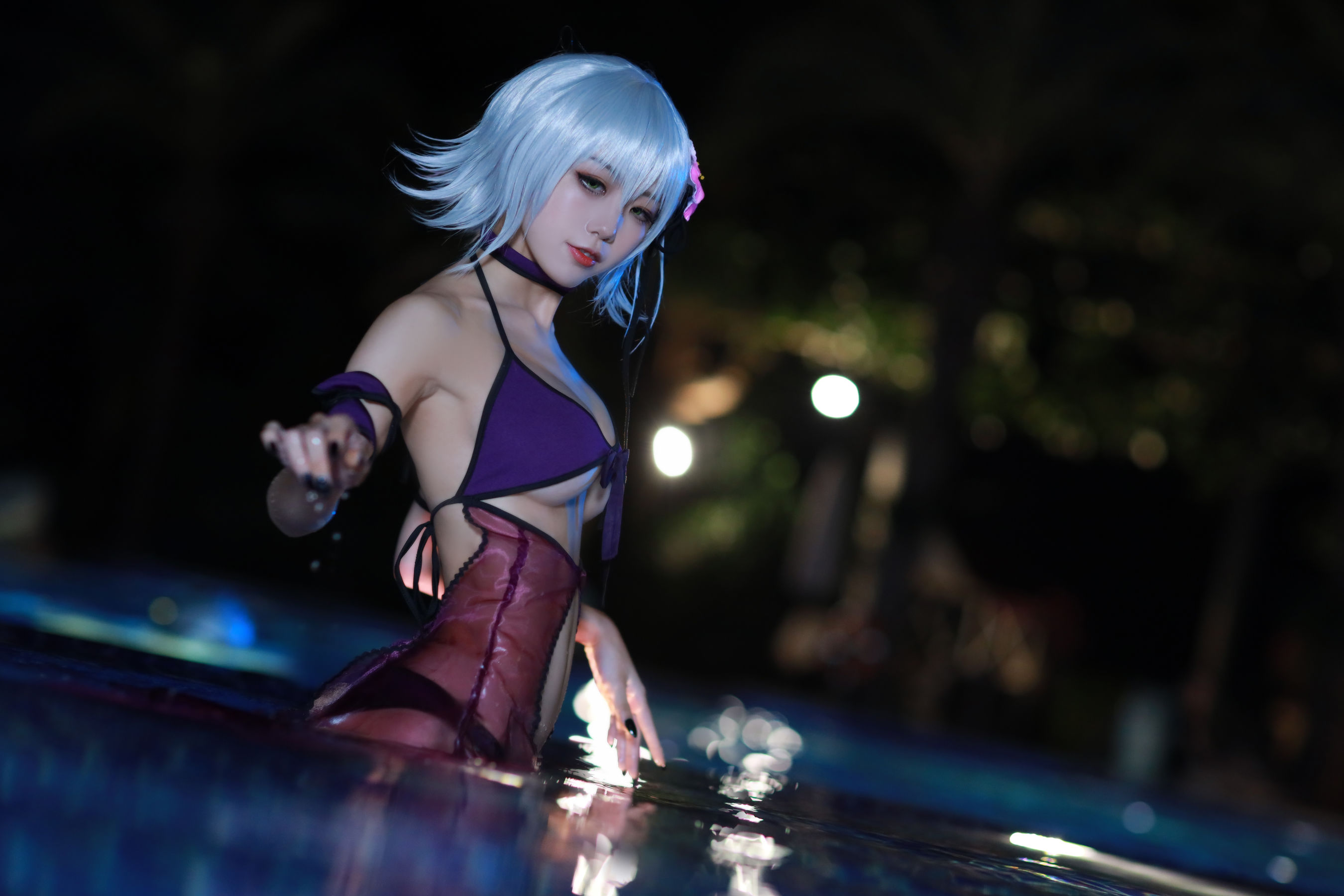 [Cosplay] 动漫博主水淼aqua - 贞德泳装/(41P)