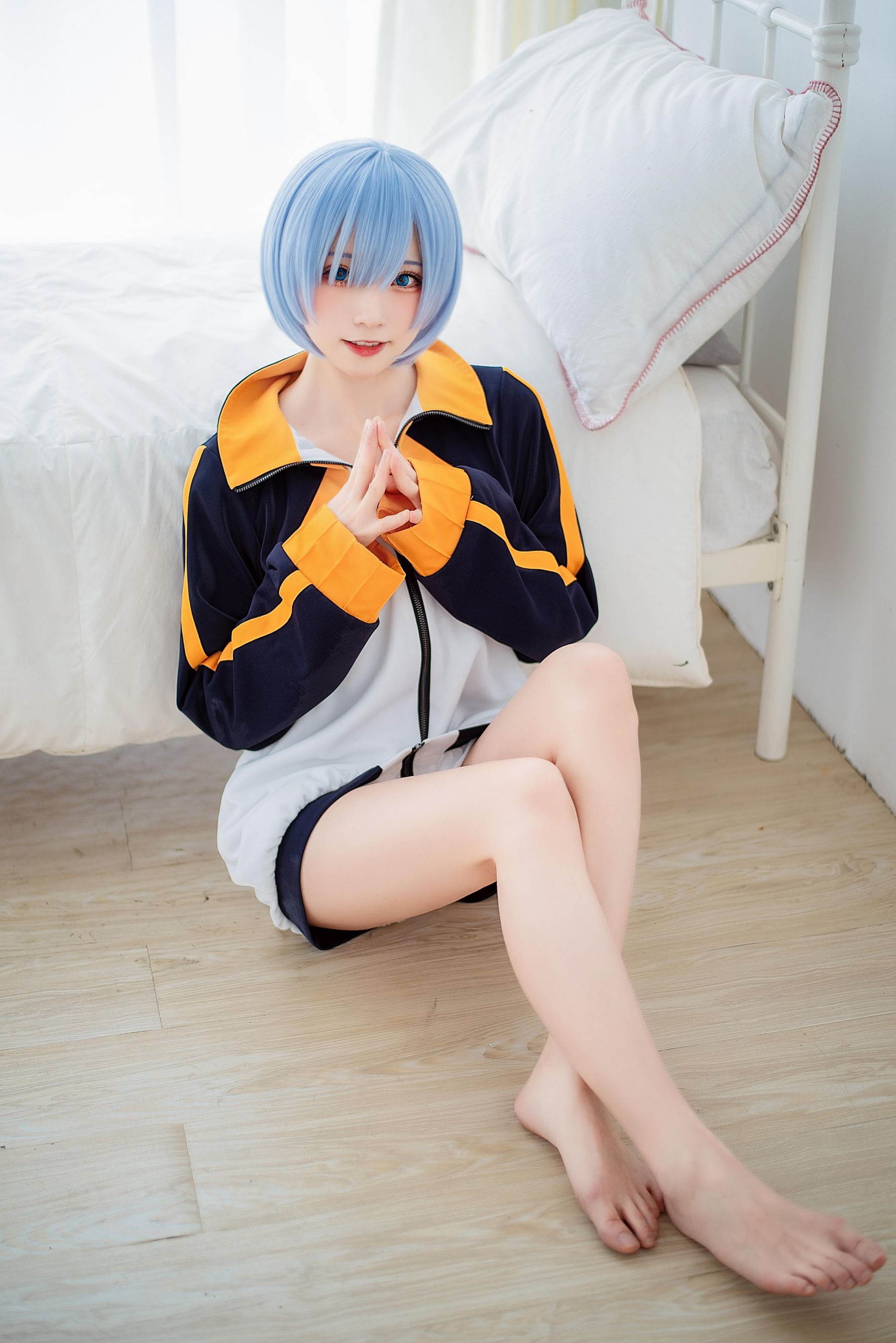 [Cosplay] 动漫博主Kitaro_绮太郎 - 蕾姆运动服/(18P)