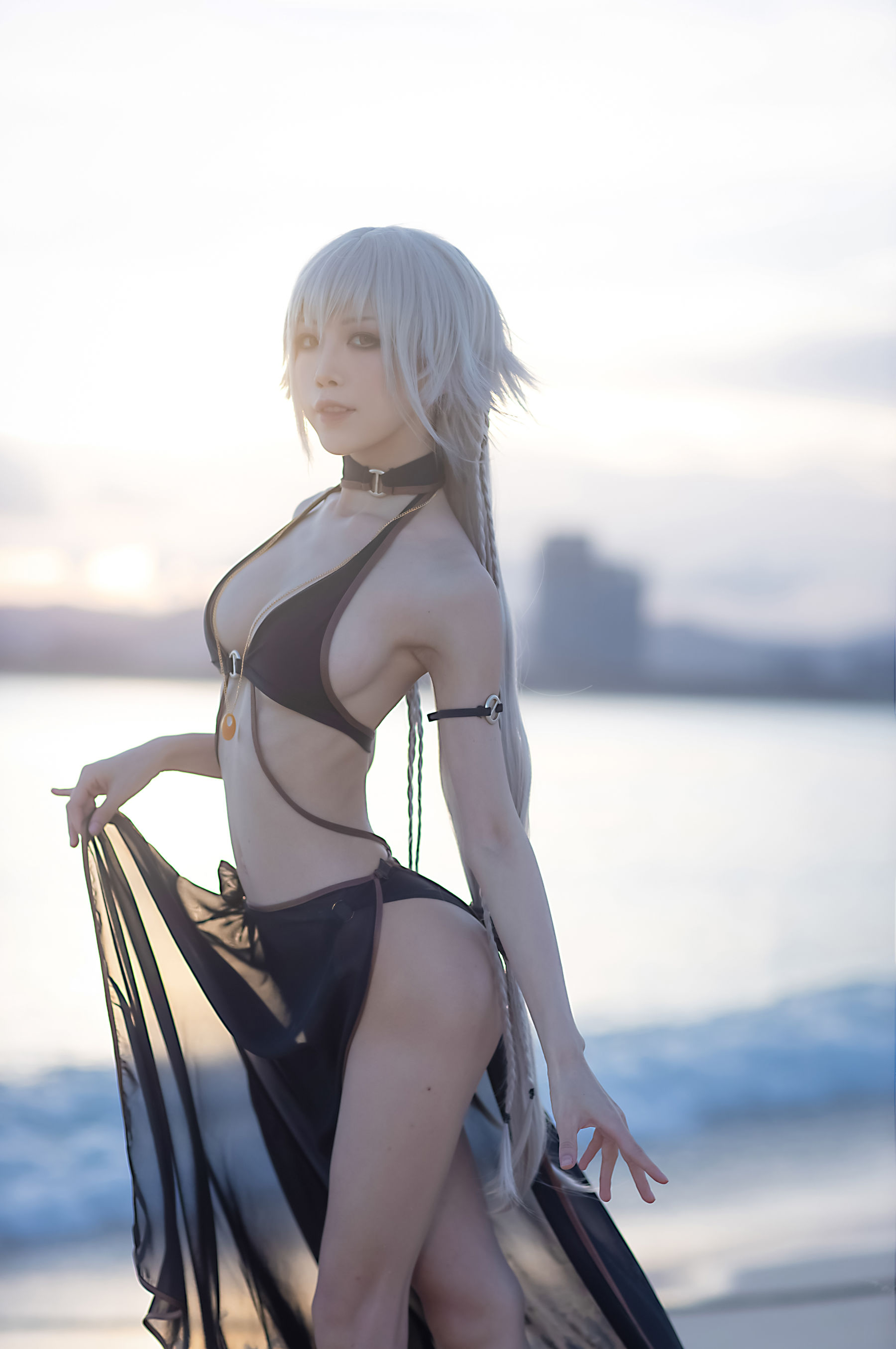 [Cosplay] 动漫博主水淼aqua - 贞德泳装/(41P)