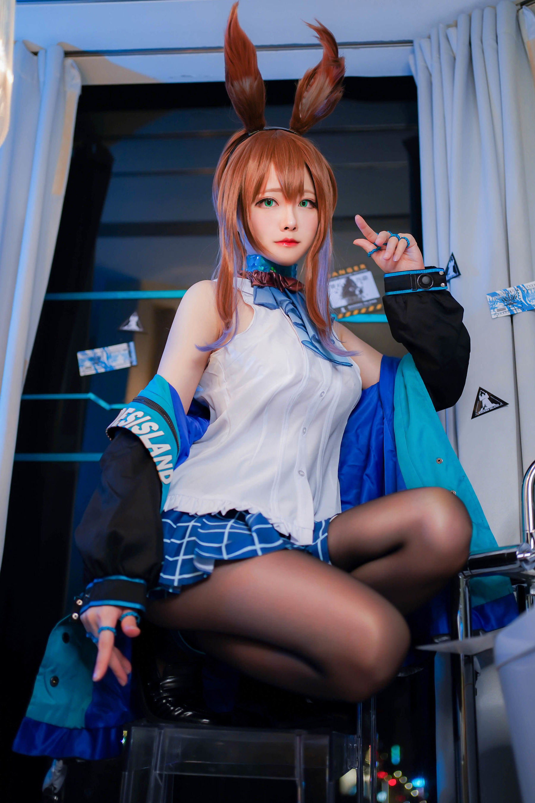 [Cosplay] COS妹子Arty亞緹 - 黑丝兔女郎/(22P)