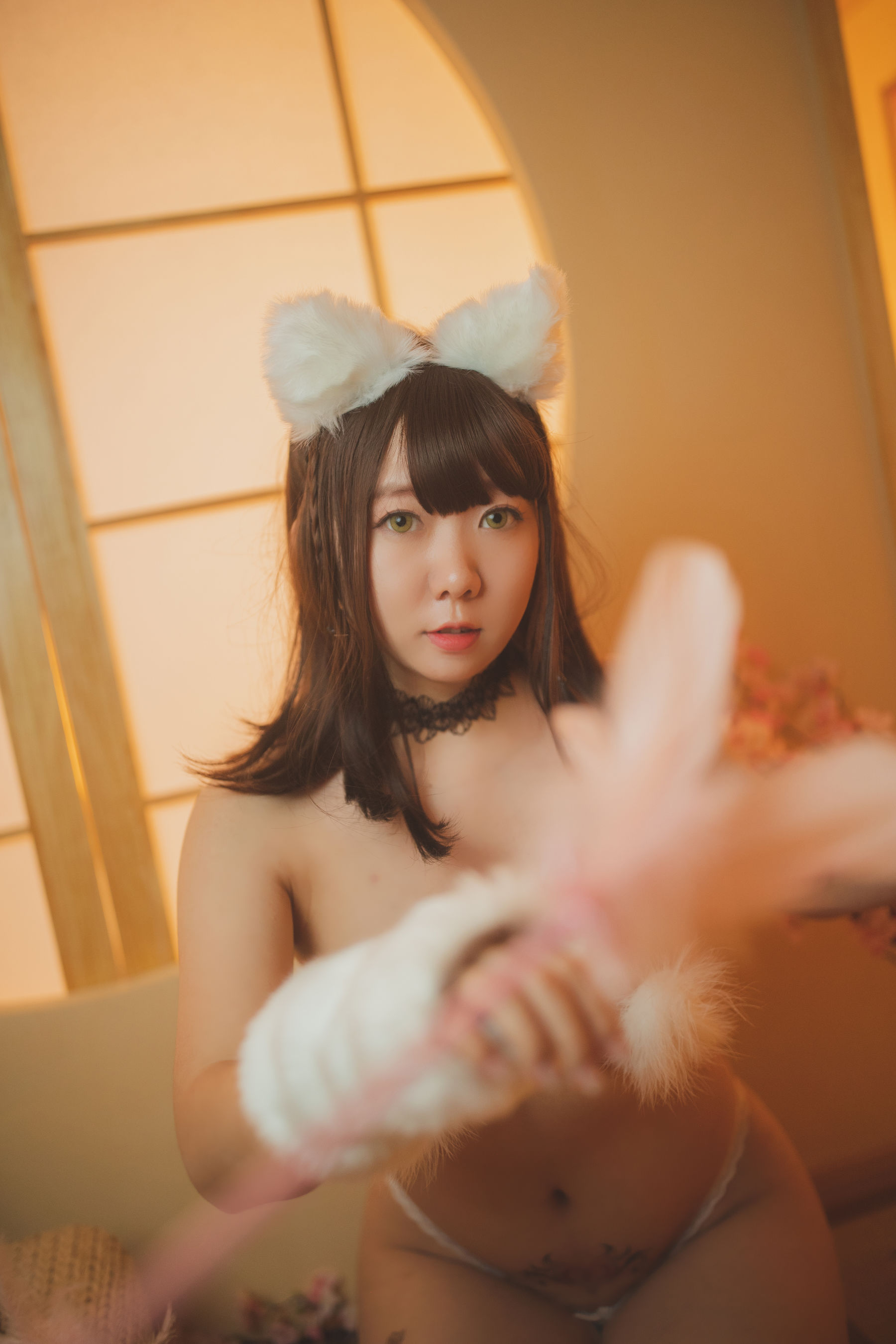 [福利COS] 甜糖大魔王g - 情人节猫猫/(35P)