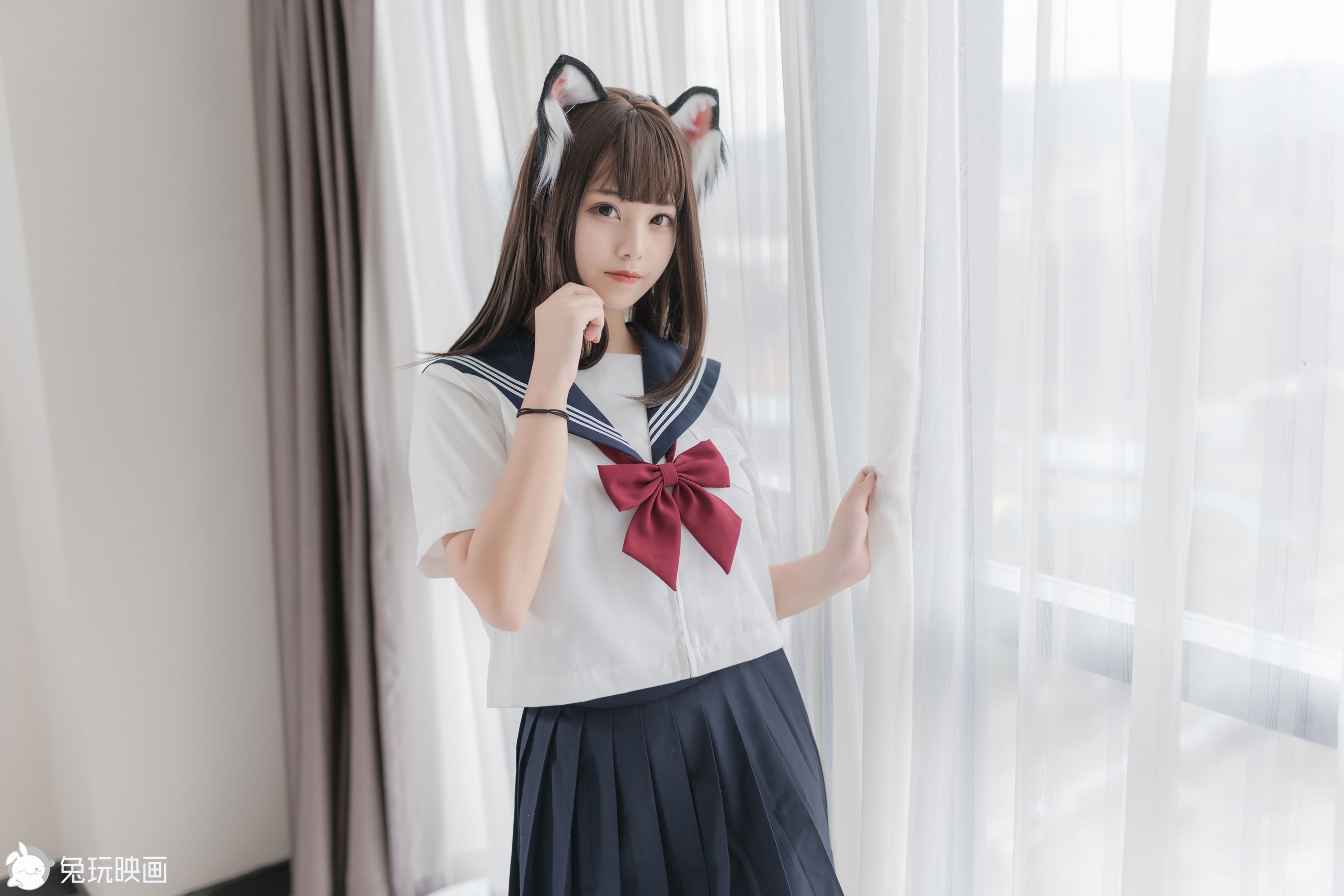 [兔玩映画] - JK制服 Vol.027 猫耳JK/(40P)