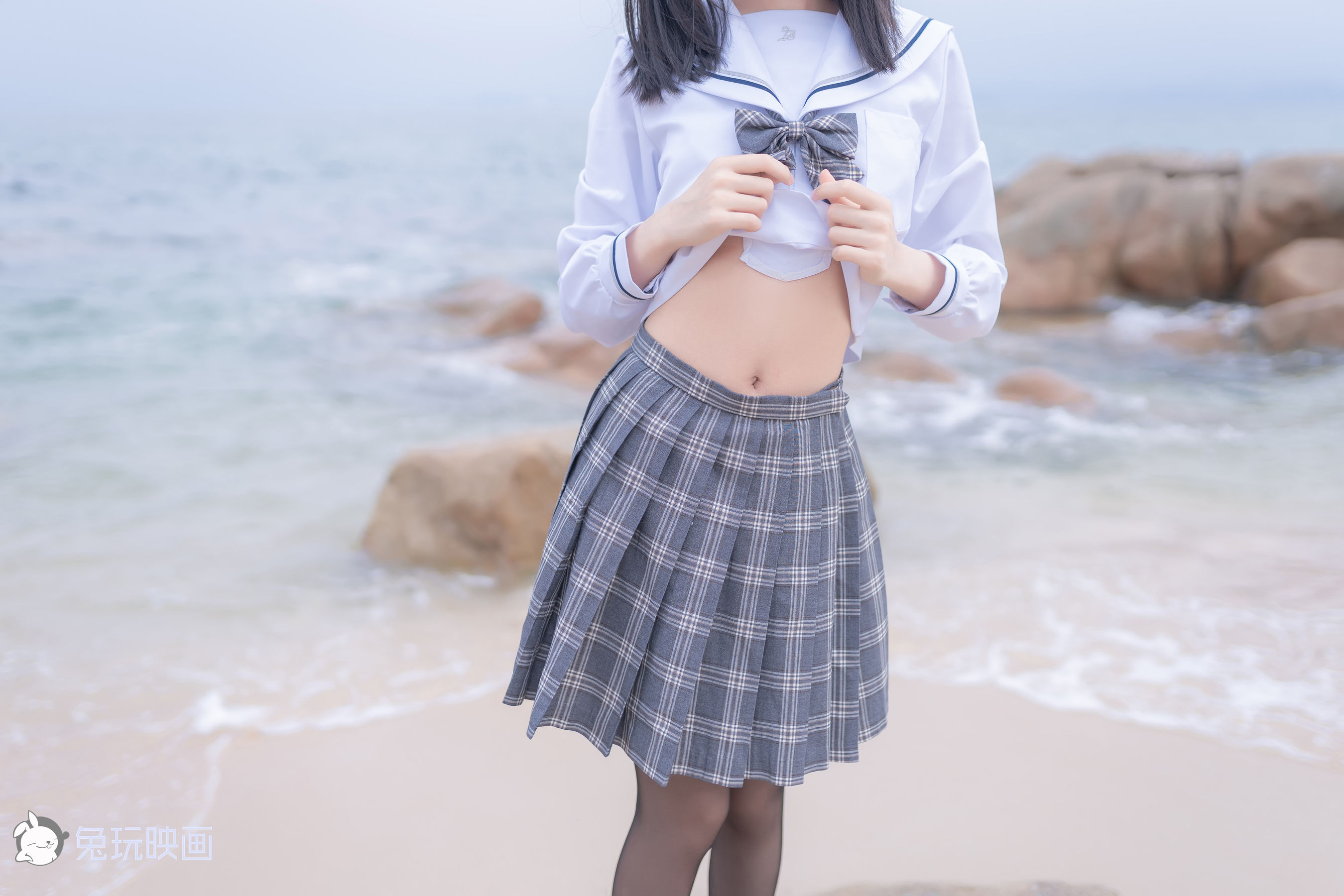 [兔玩映画] - JK制服 Vol.018 去海边吧/(40P)