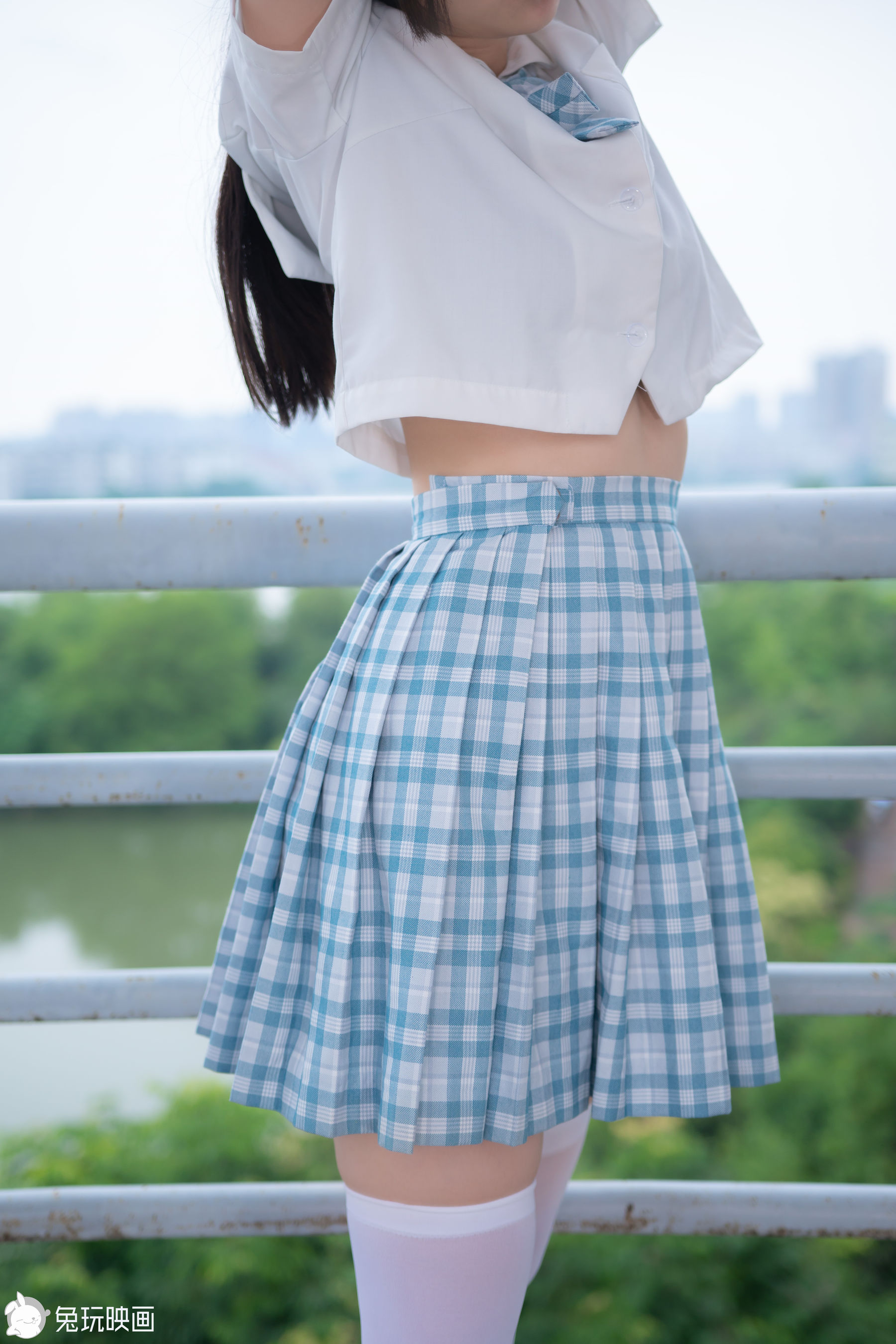 [兔玩映画] - JK制服 Vol.025 蓝柑夏日/(43P)