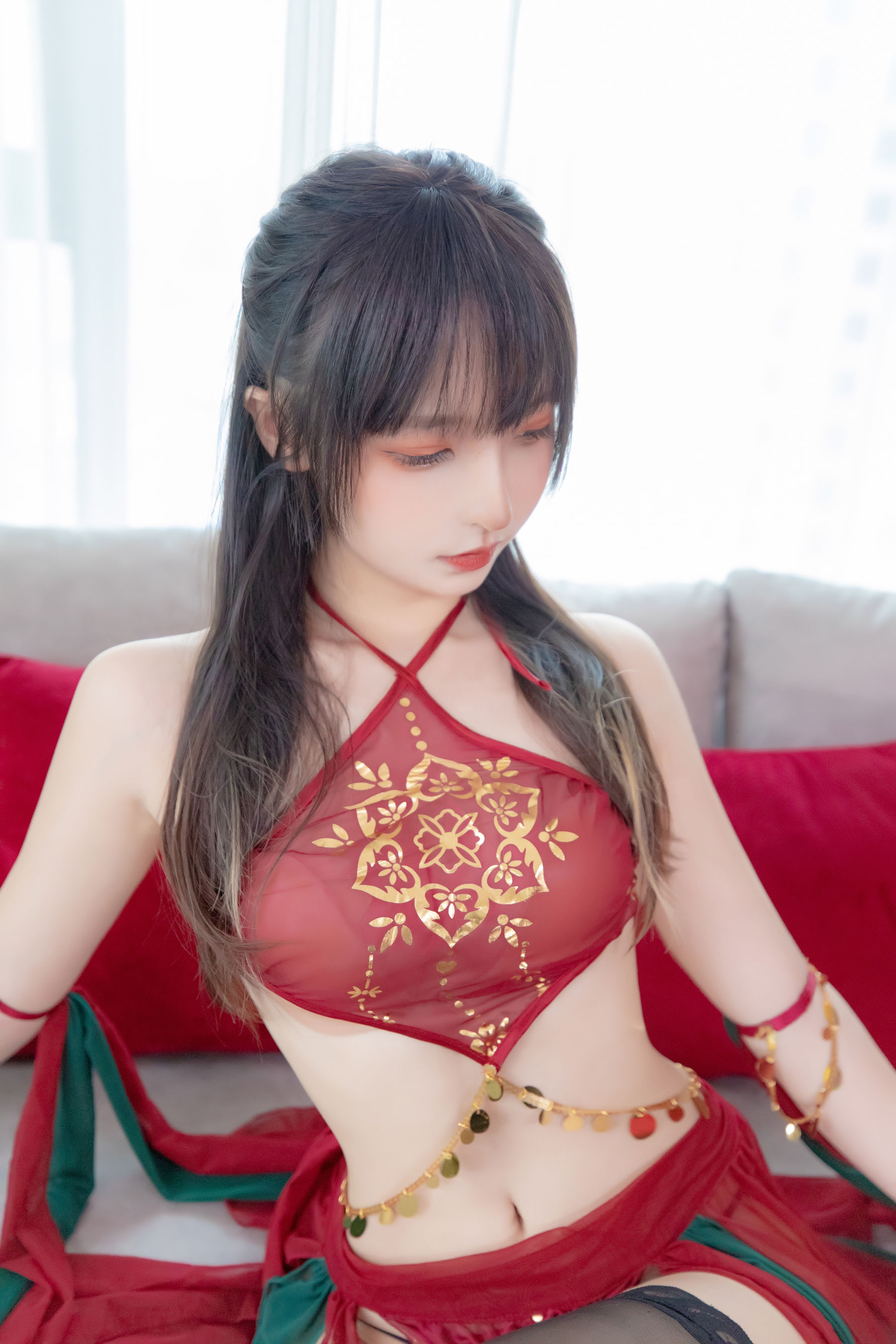 [福利COS] 萝莉神楽板真冬 - 恋恋红尘/(75P)