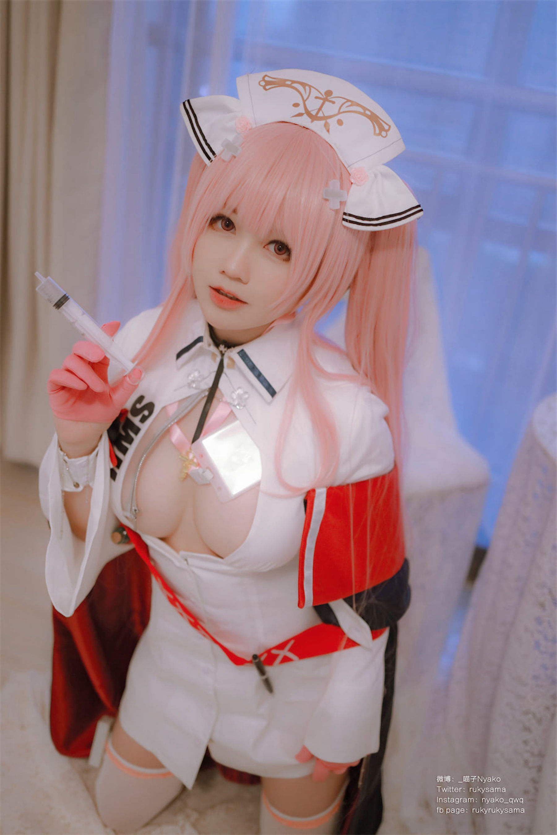 [福利COS] 萌妹子Nyako喵子 - 英仙座护士/(65P)