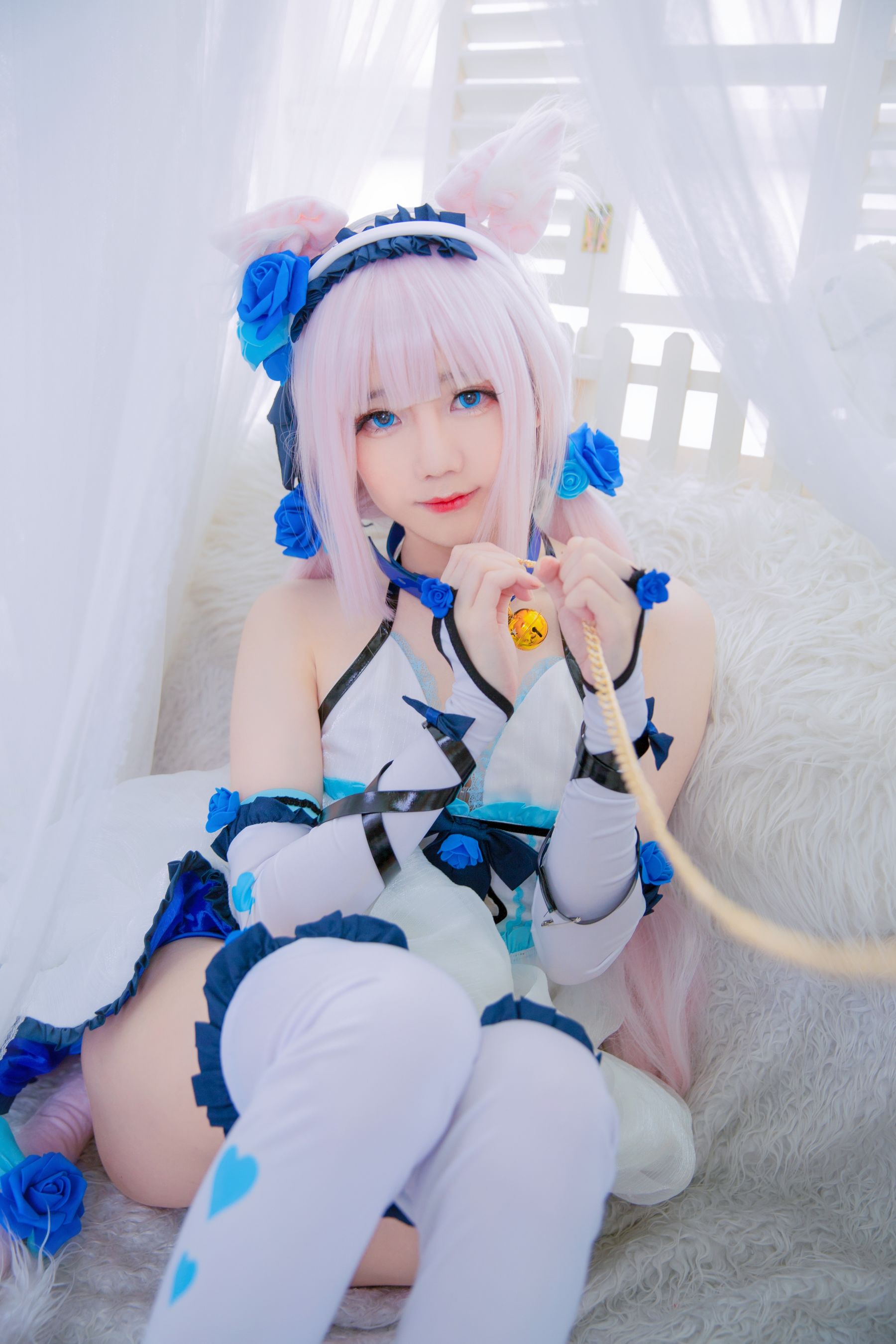 [福利COS] Sally Dorasnow - Nekopara Vanilla Lingerie/(40P)