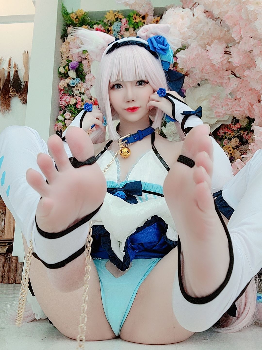 [福利COS] Sally Dorasnow - Nekopara Vanilla Lingerie/(40P)