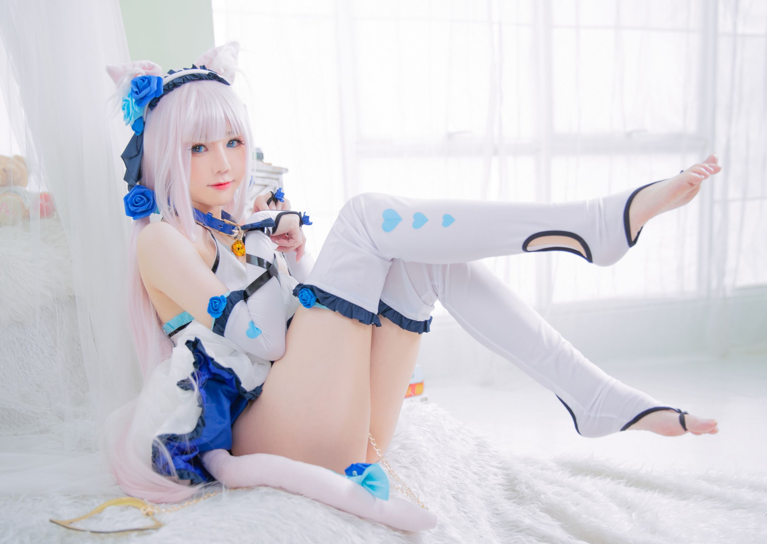 [福利COS] Sally Dorasnow - Nekopara Vanilla Lingerie/(40P)