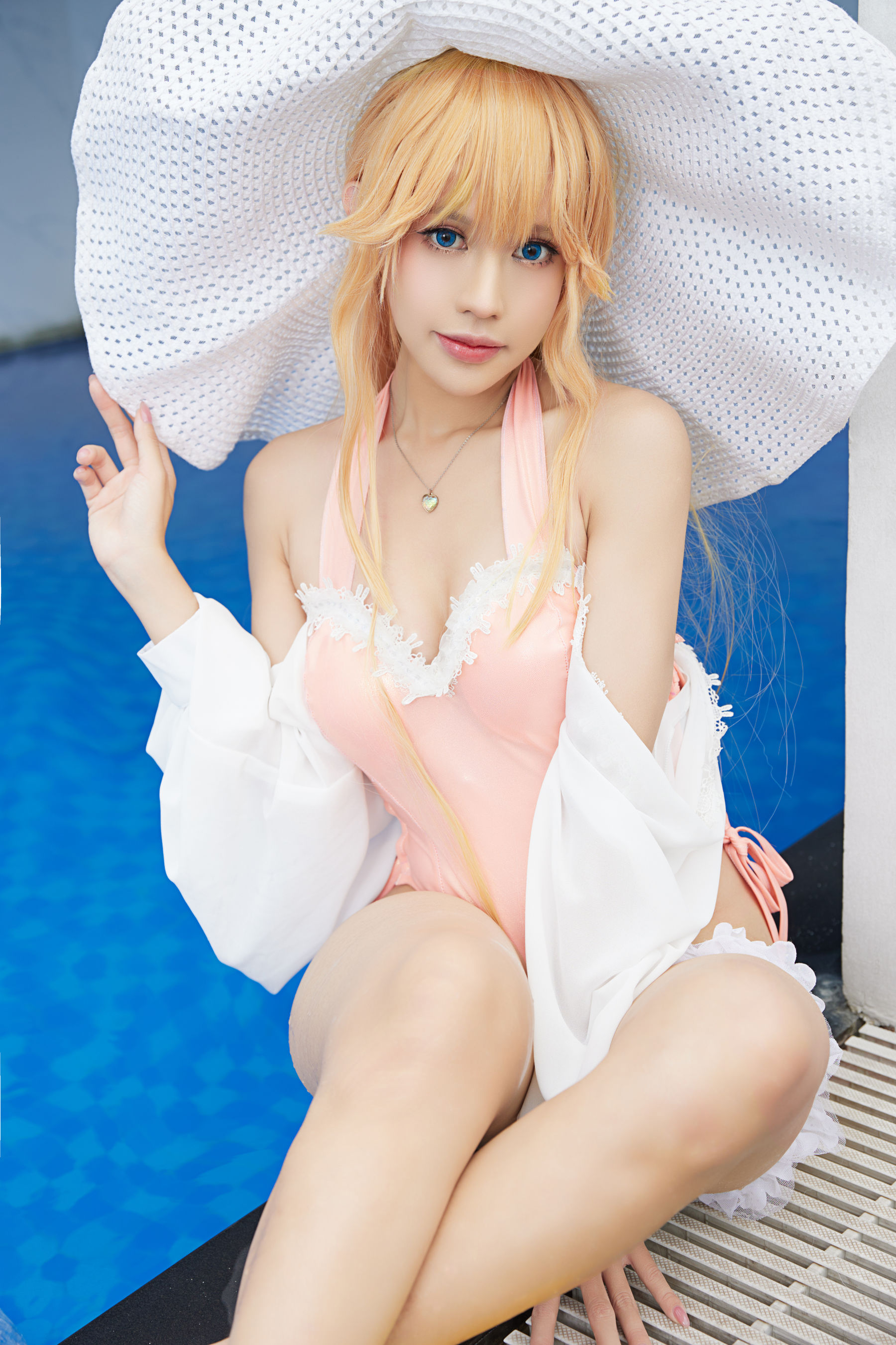 [福利COS] PingPing - Richelieu Swimsuit/(16P)